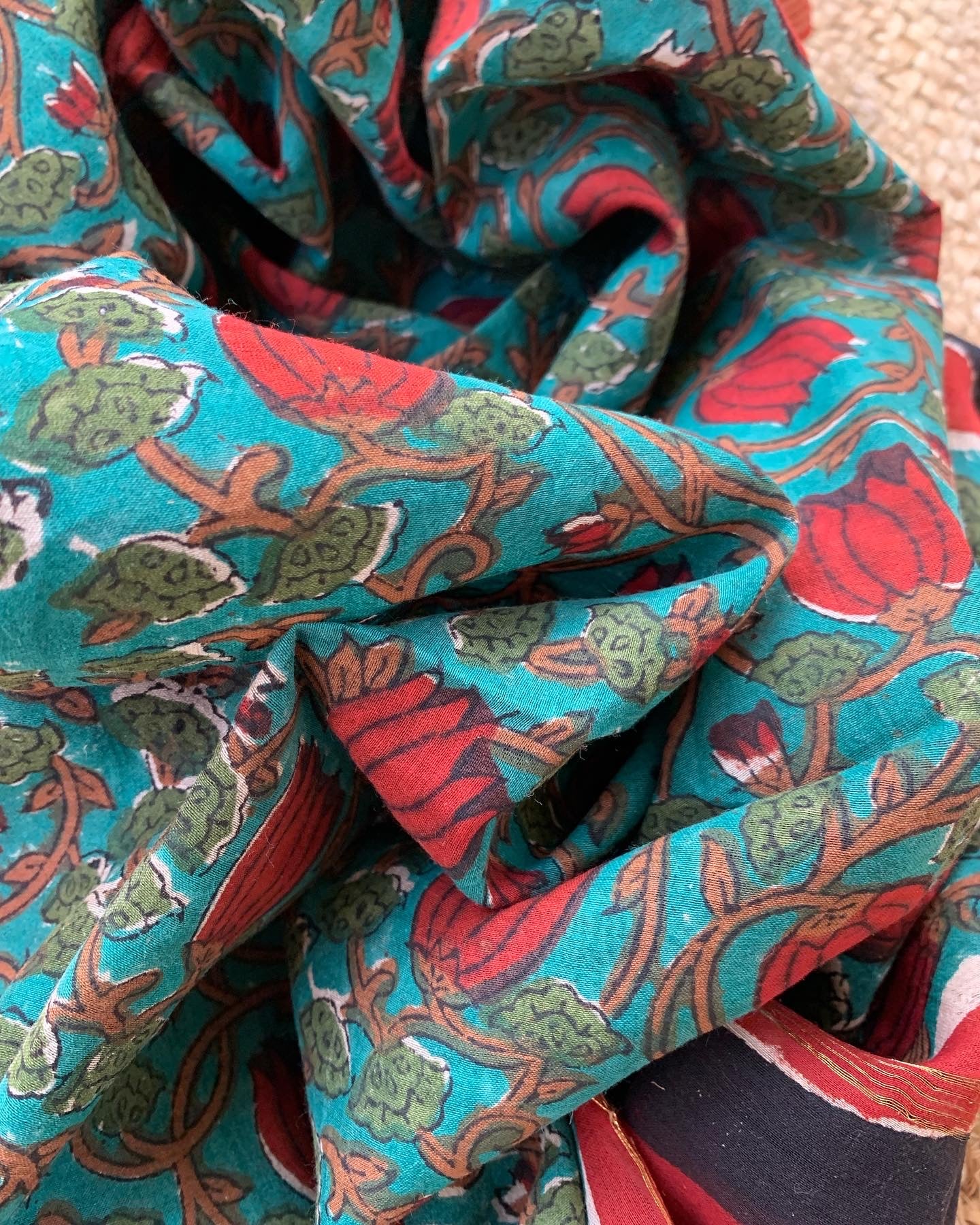 Handcrafted Cotton Chanderi Suit