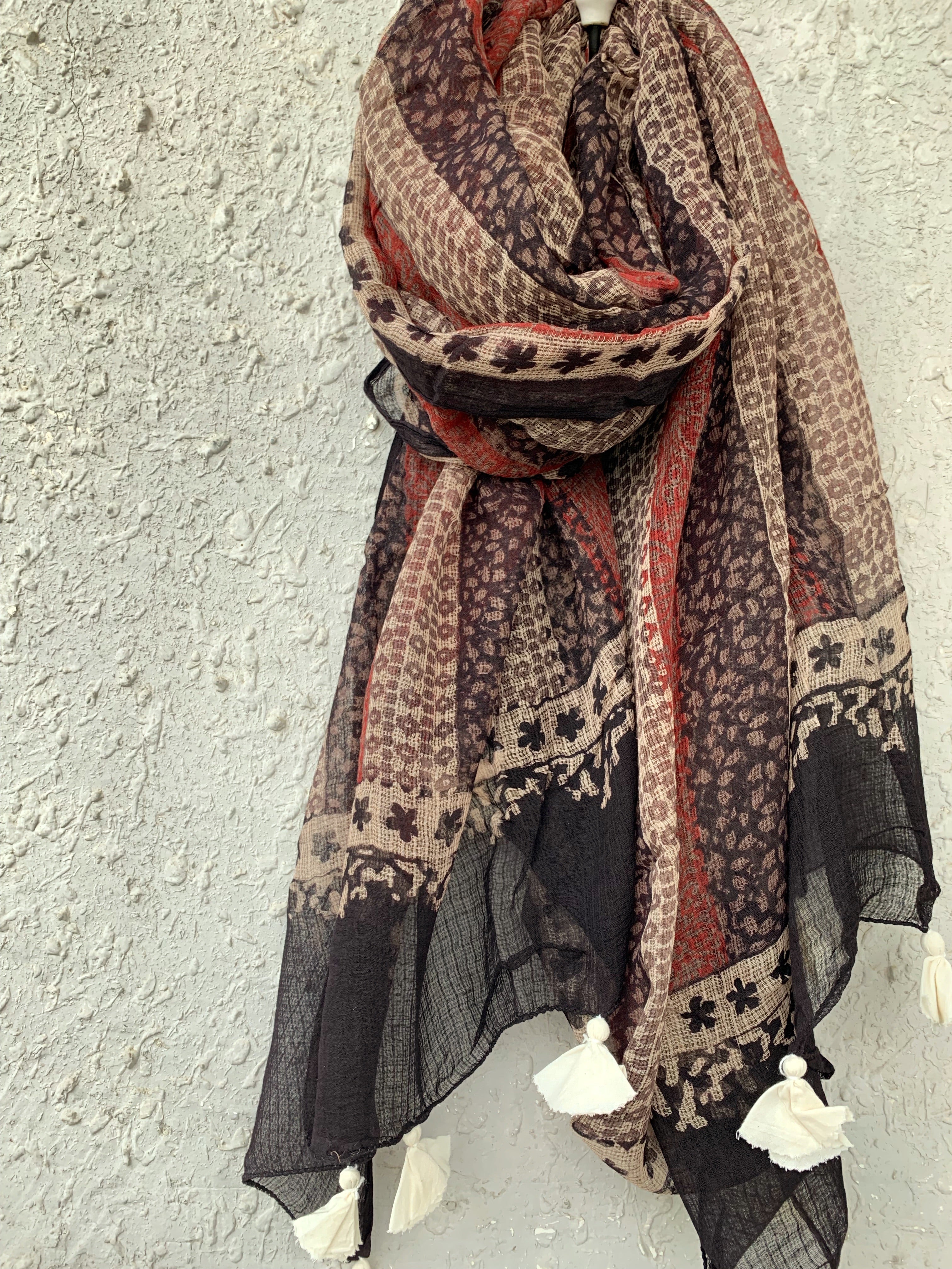 Handblock Ajrakh Kota Dupatta