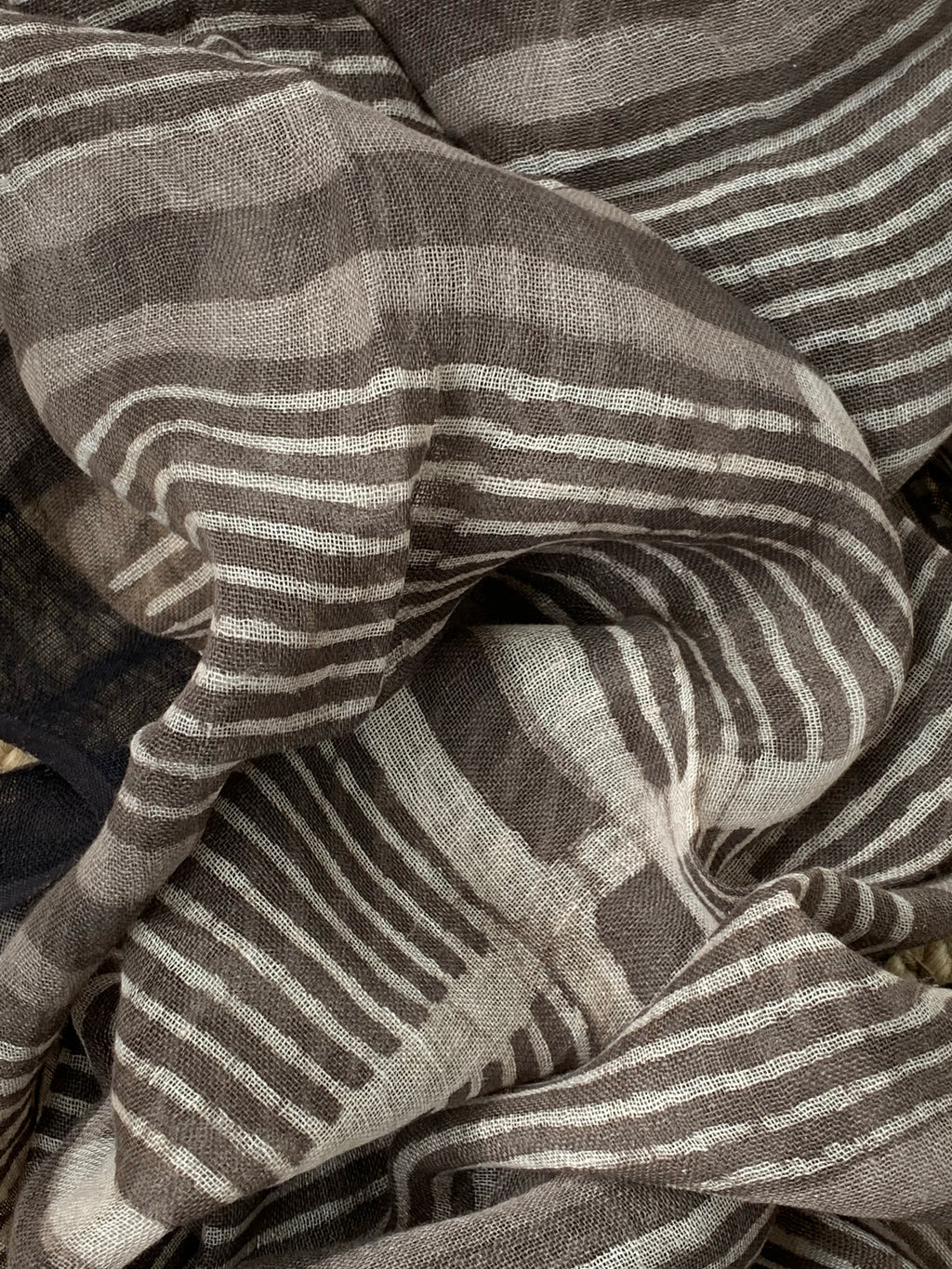 Handblock Printed Linen Dupatta