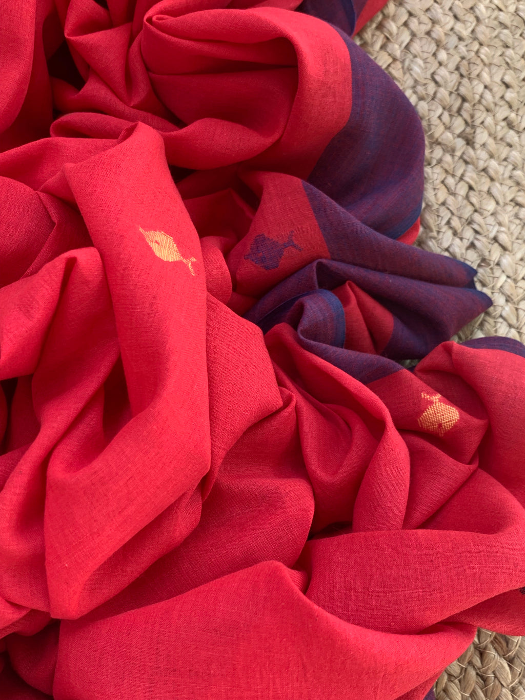 Mehak - Handwoven Bengal Jamdani Kurta Dupatta set