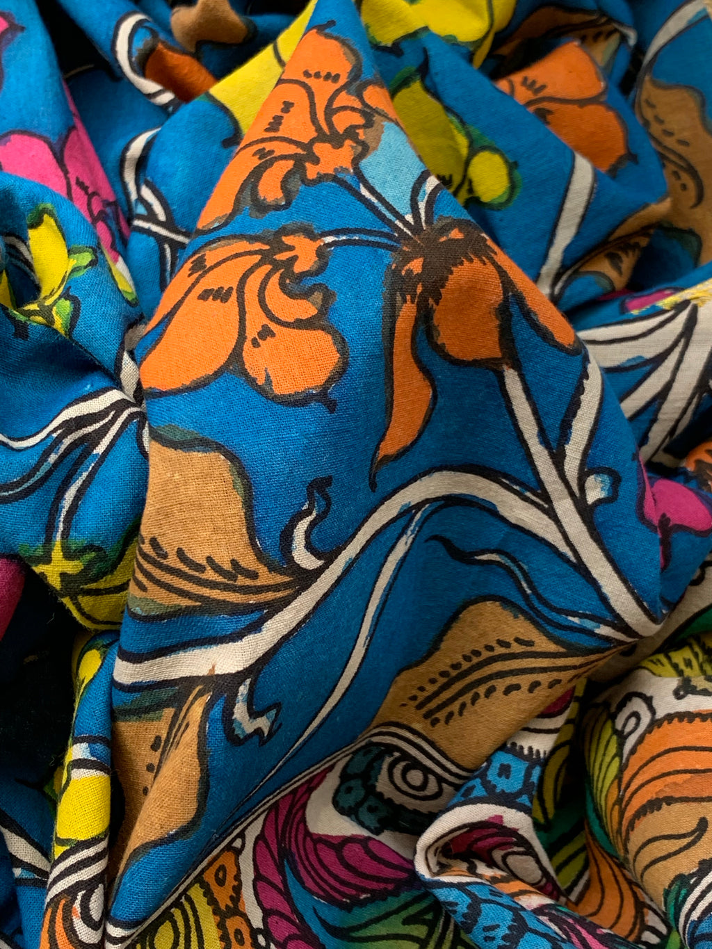 Handwoven Handcrafted Kalamkari Kurta Dupatta Set