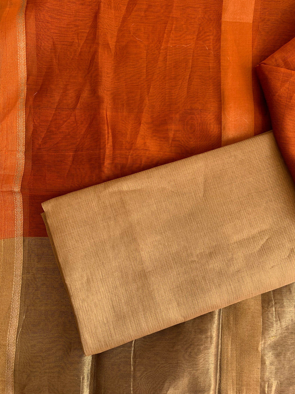 Handwoven Maheshwari Kurta dupatta set