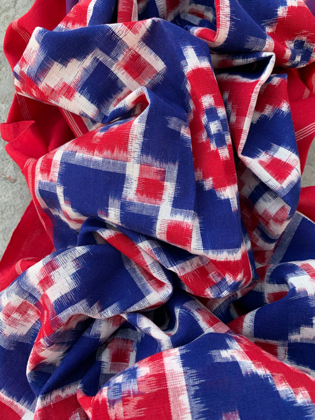 Handwoven Ikat Kurta  Dupatta set
