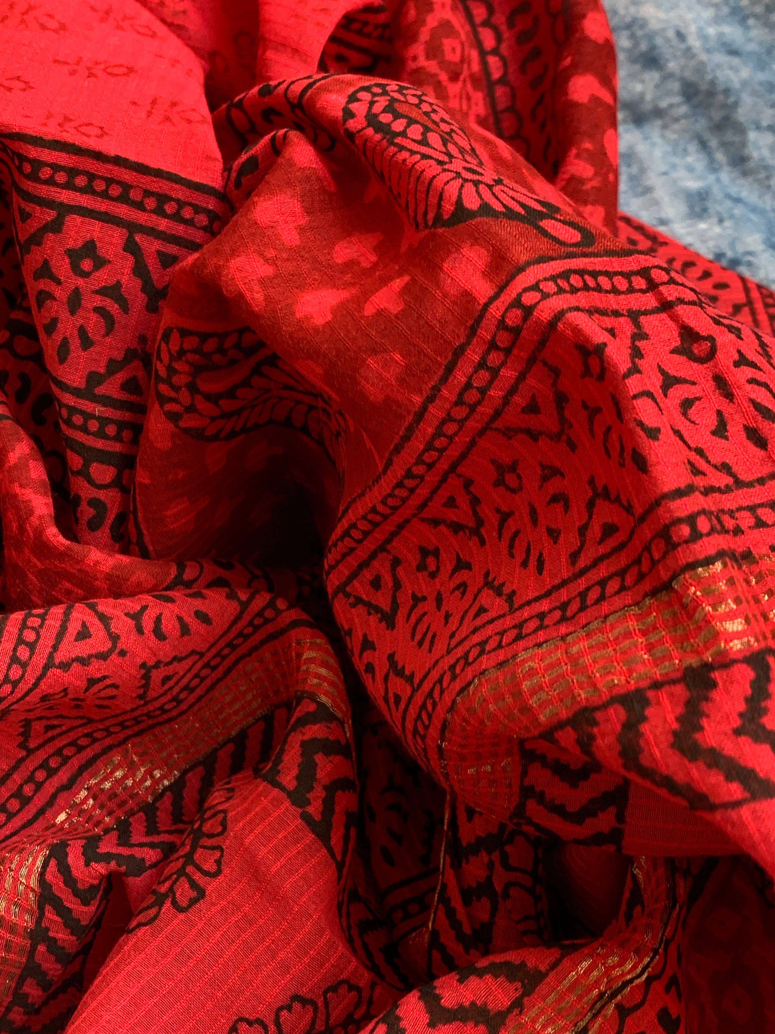 Handblock Maheshwari Bagh Suit