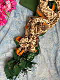 Handwoven Handcrafted Ikat Kalamkari Kurta Dupatta Set