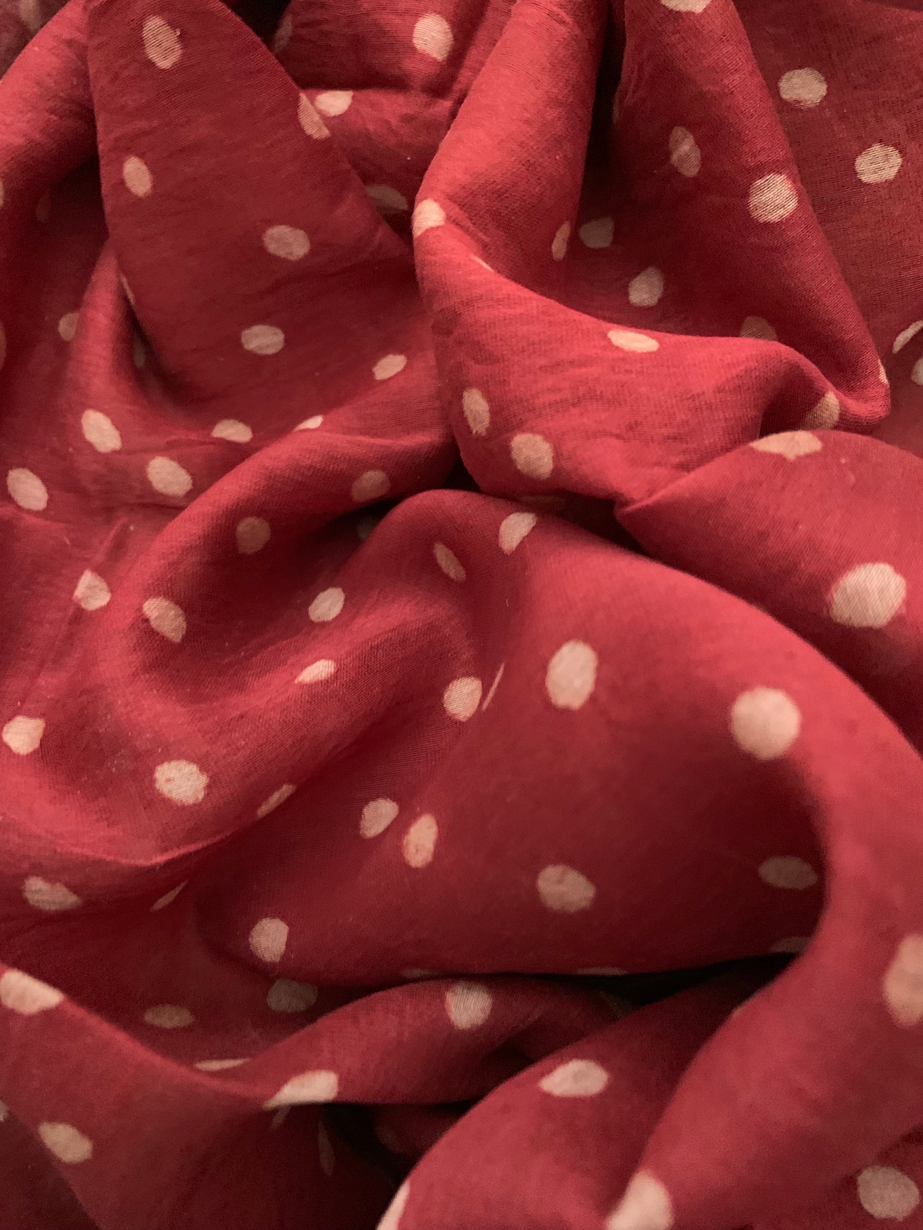 Handblock chanderi suit