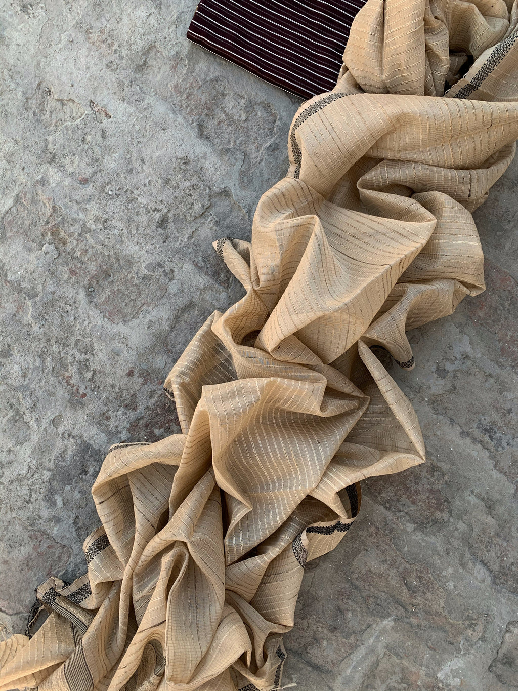 Handwoven Maheshwari Kurta dupatta set