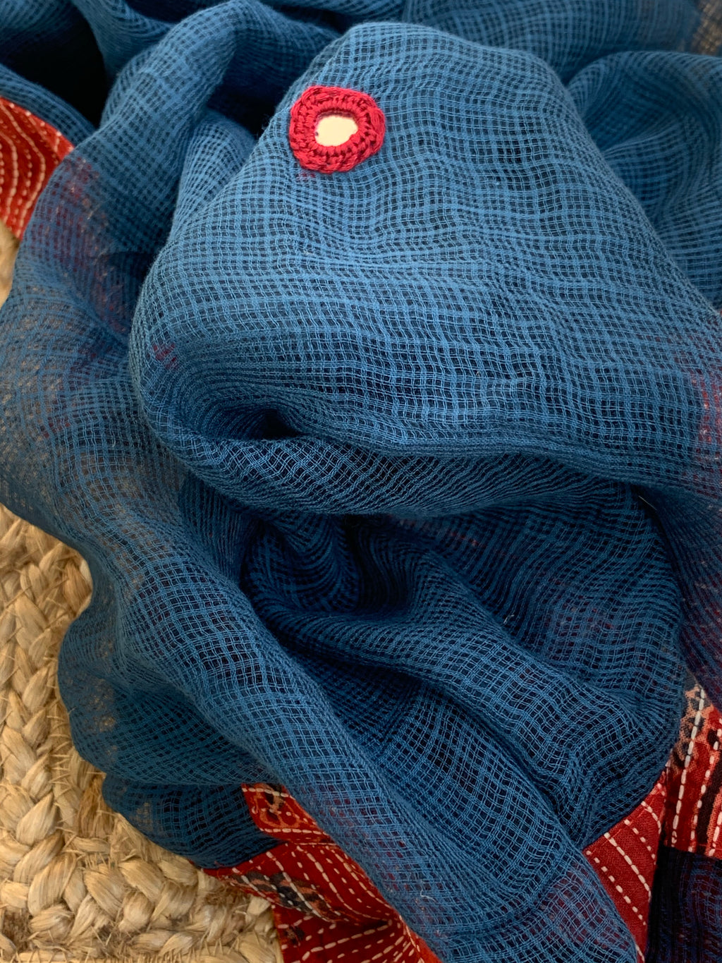 Handblock Ajrakh Cotton Kota Suit