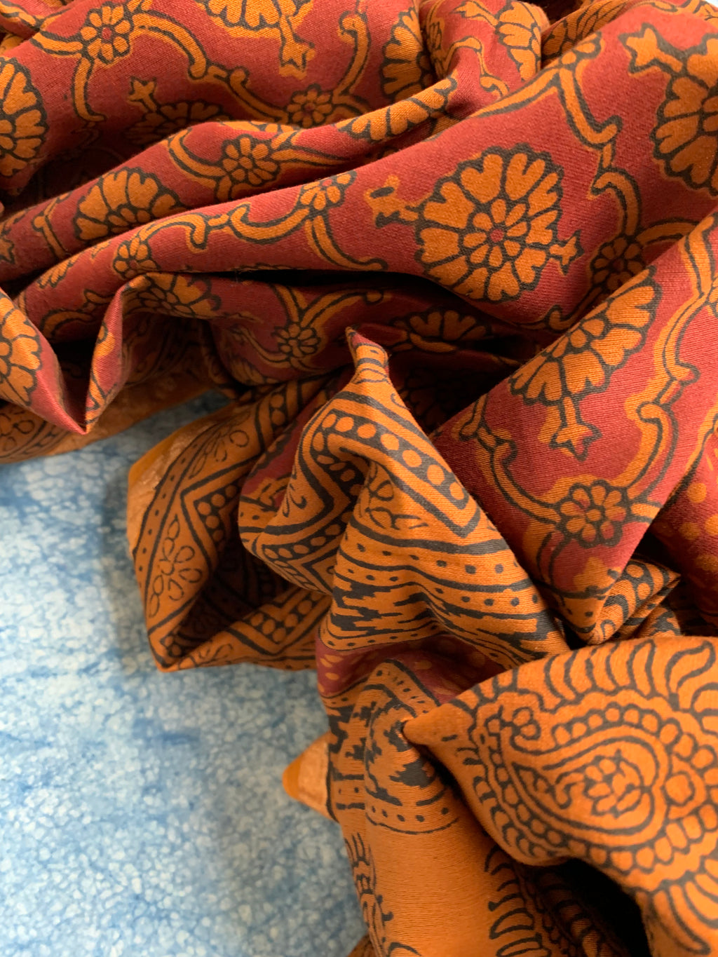 Handblock Chanderi Bagh Suit