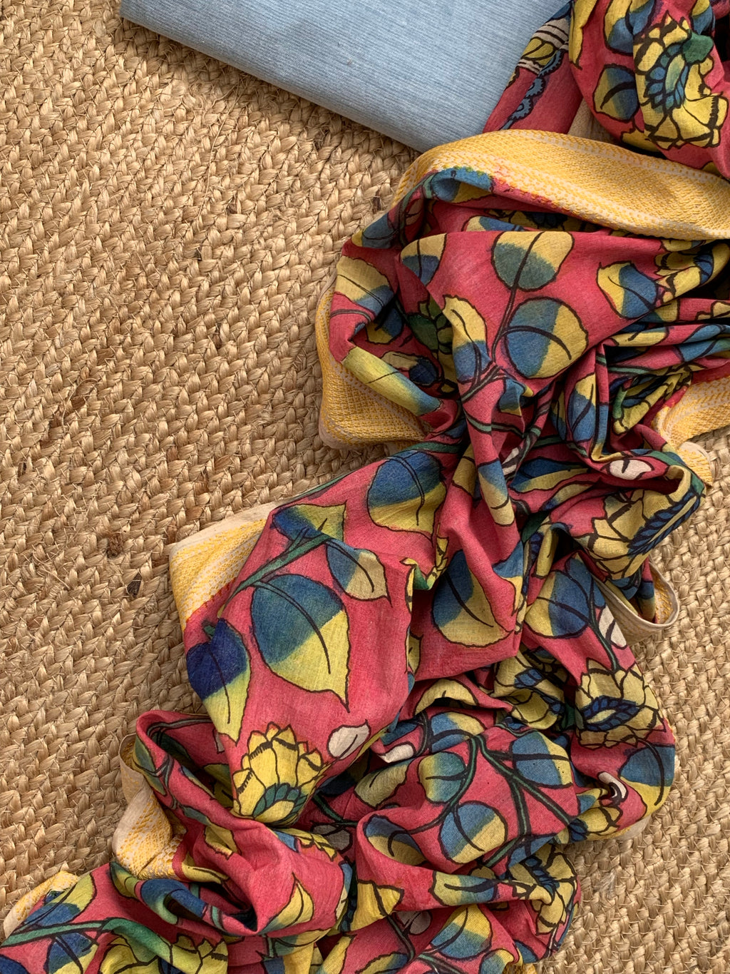 Handcrafted Kalamkari Kurta Dupatta Set