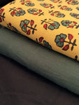 Hand Block Printed Ajrakh Natural Dyed Cotton Fabric Kurta Bottom Set