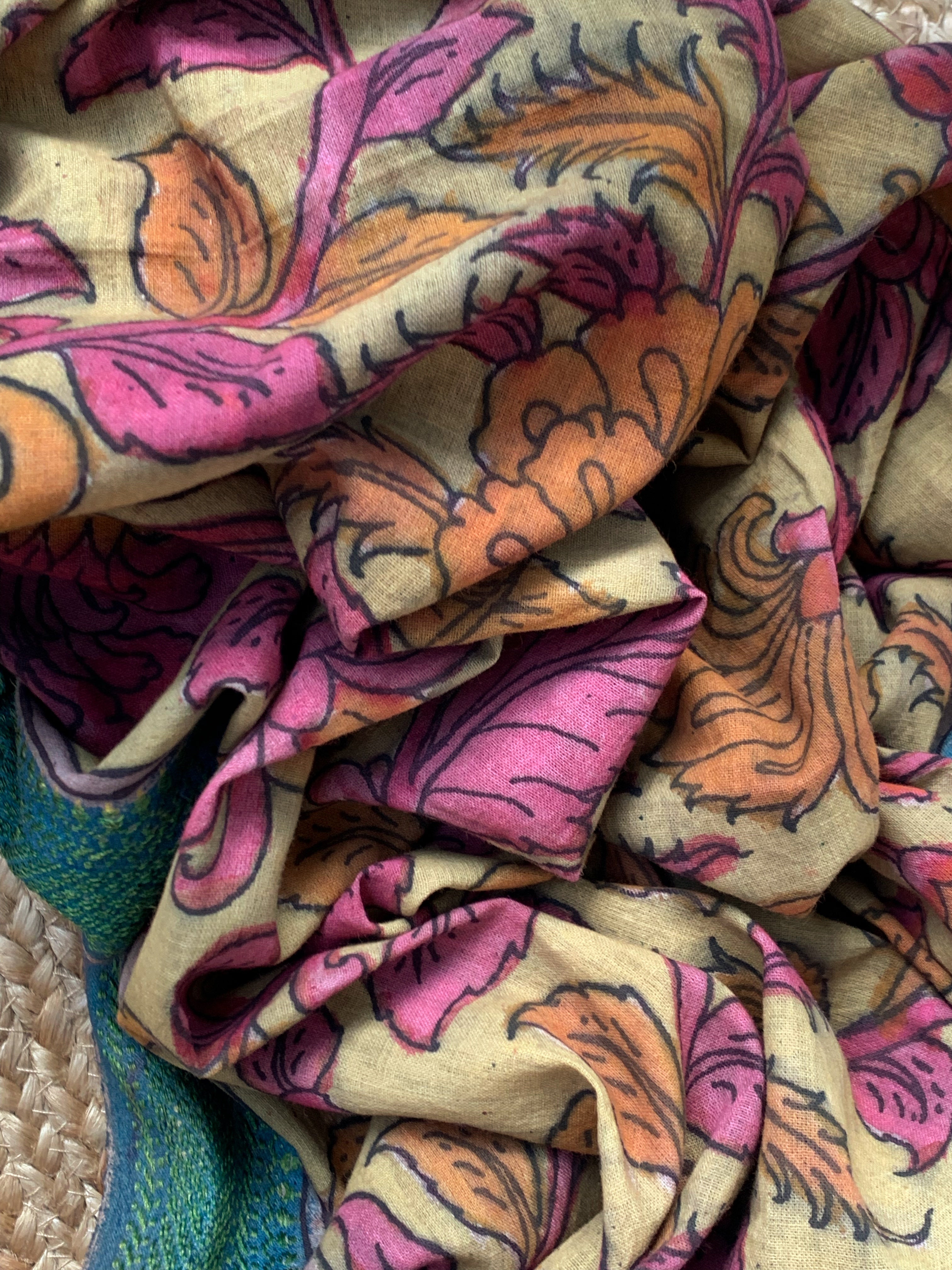 Handcrafted Kalamkari Kurta Dupatta Set