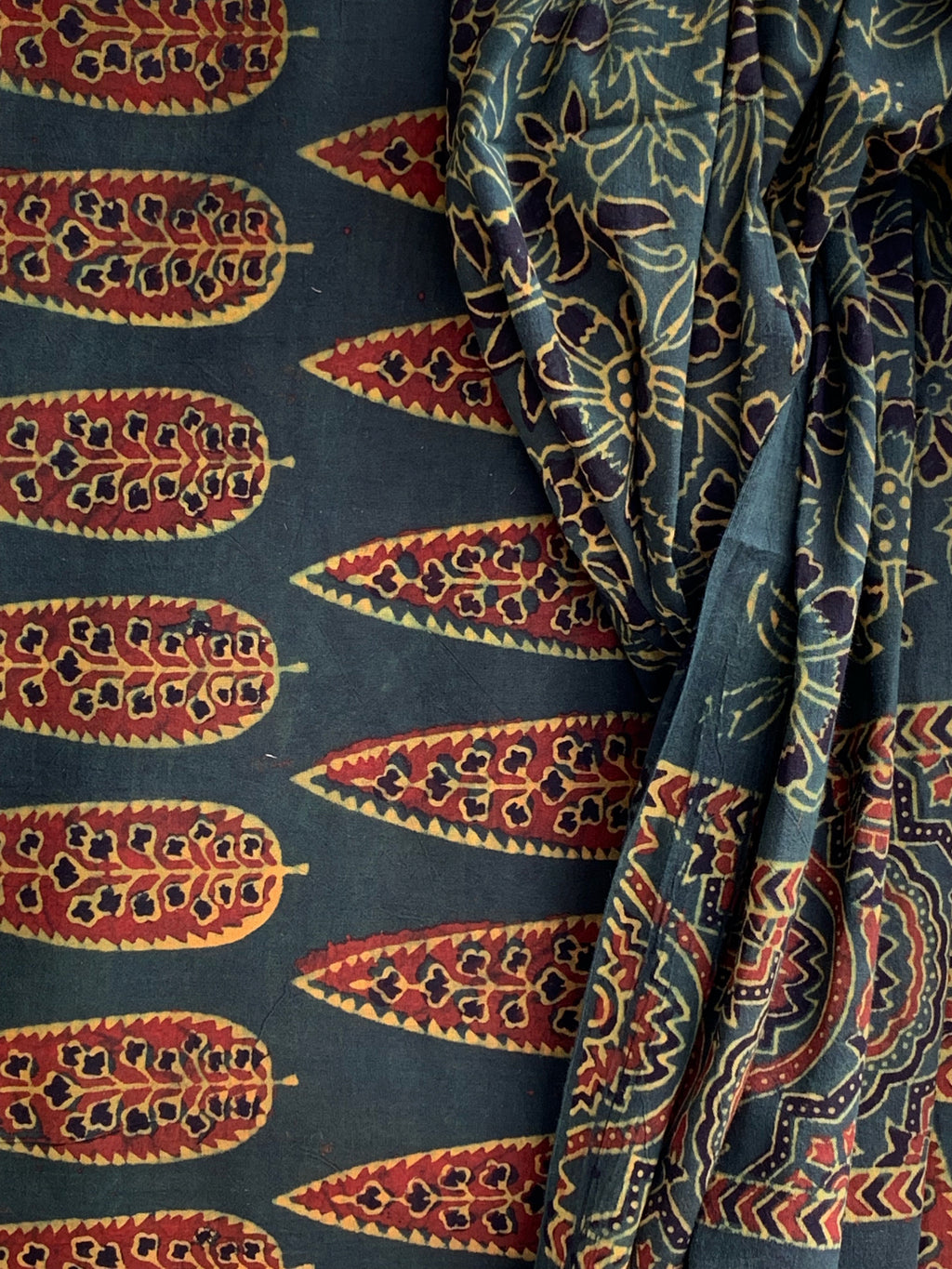 Natural Dye Ajrakh Kurta Dupatta set