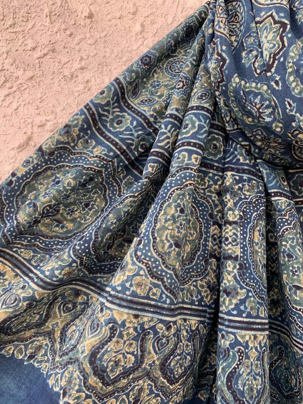 Handblock Ajrakh Dupatta