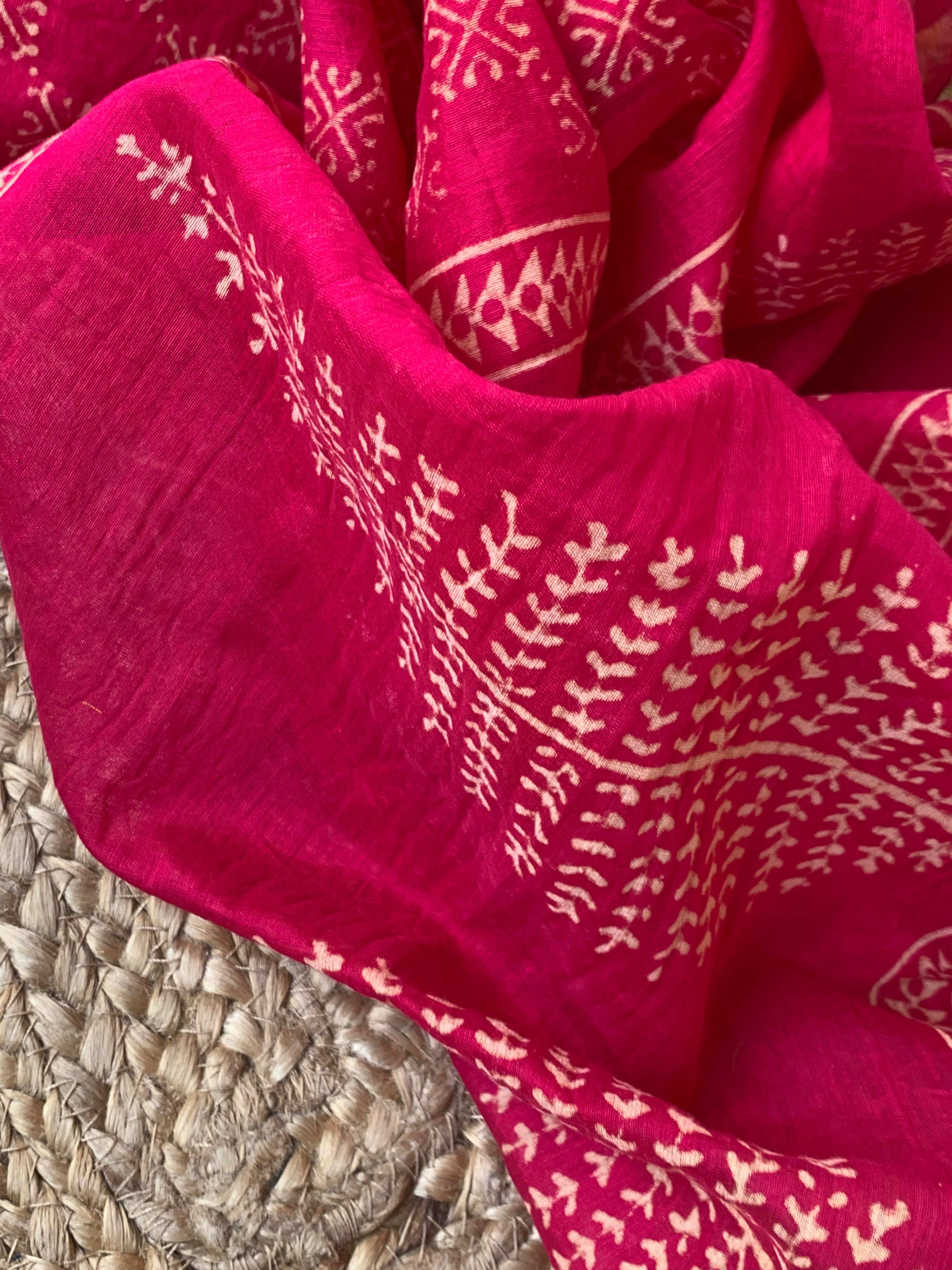 Handcrafted Cotton Chanderi Dupatta Suit