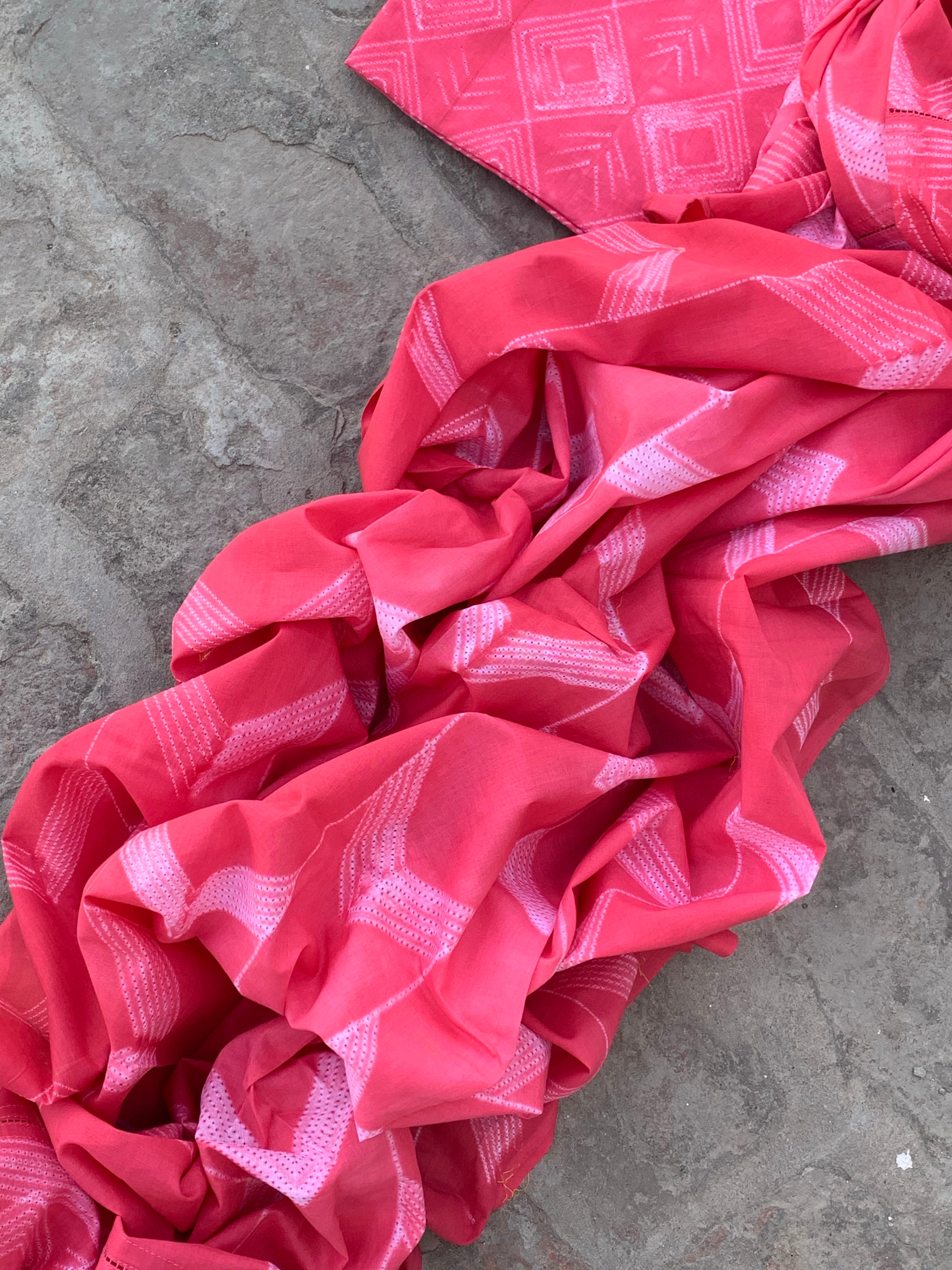 Handcrafted Shibori Kurta Dupatta Set