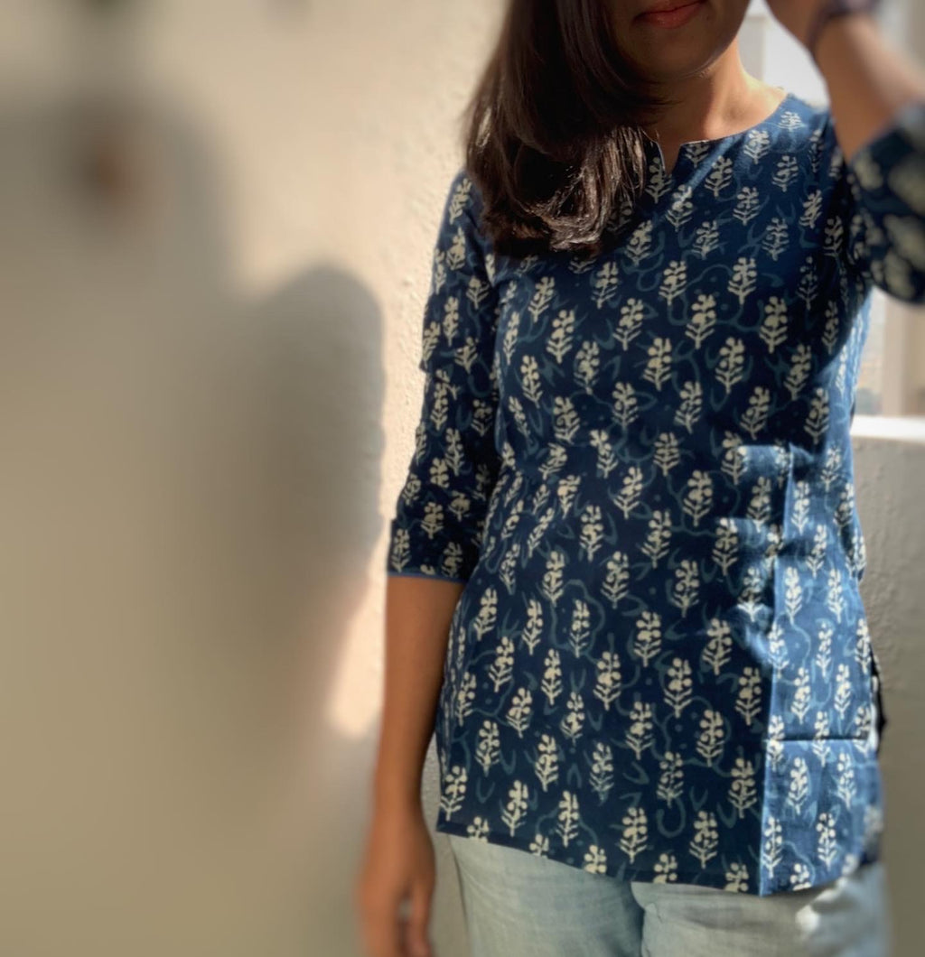Handblock Cotton Kurta