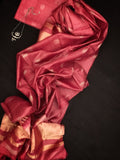 Handwoven & Handmade Tussar Shibori Kurta Dupatta Set
