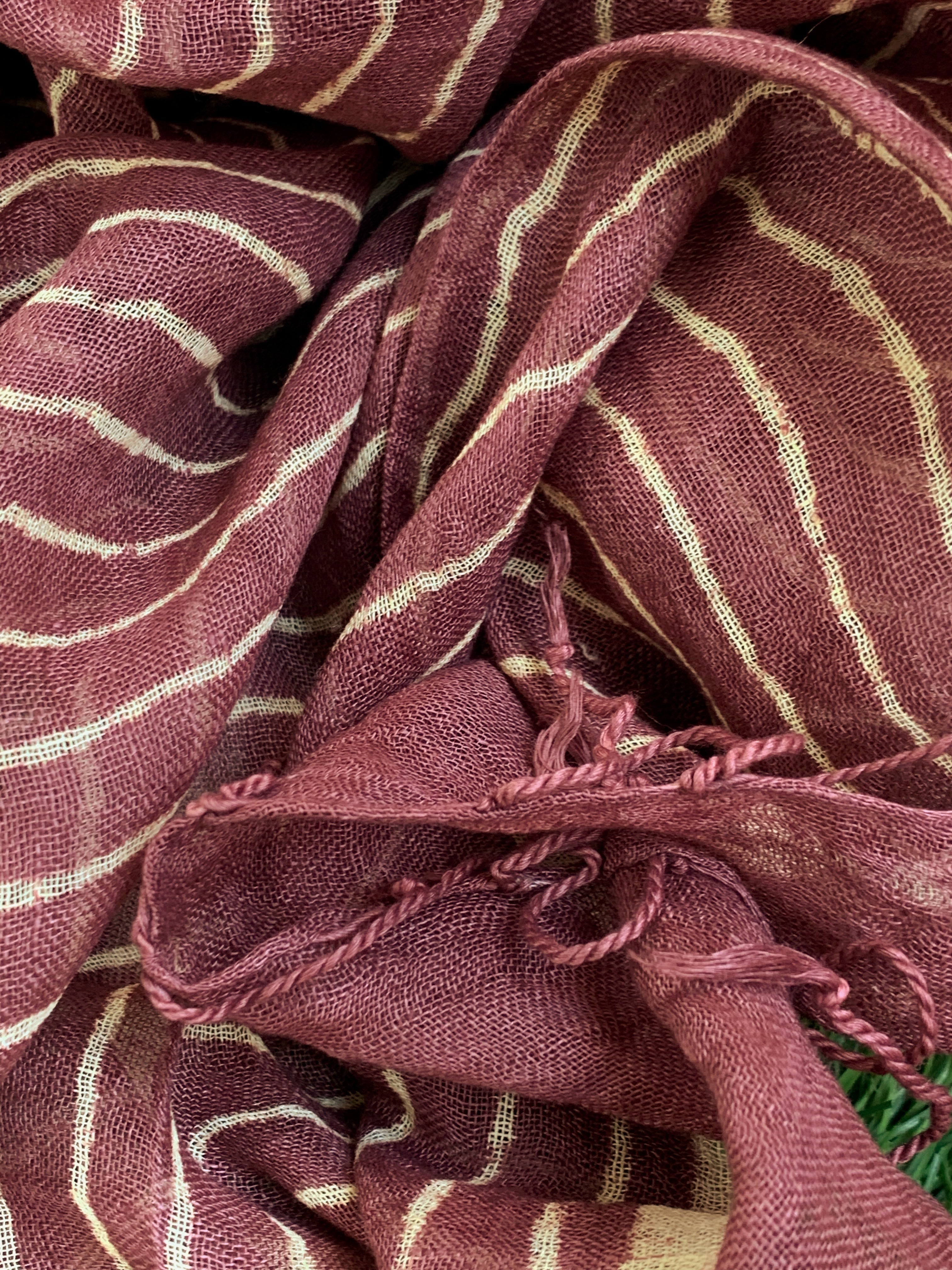 Handcrafted Linen Kurta Dupatta Set