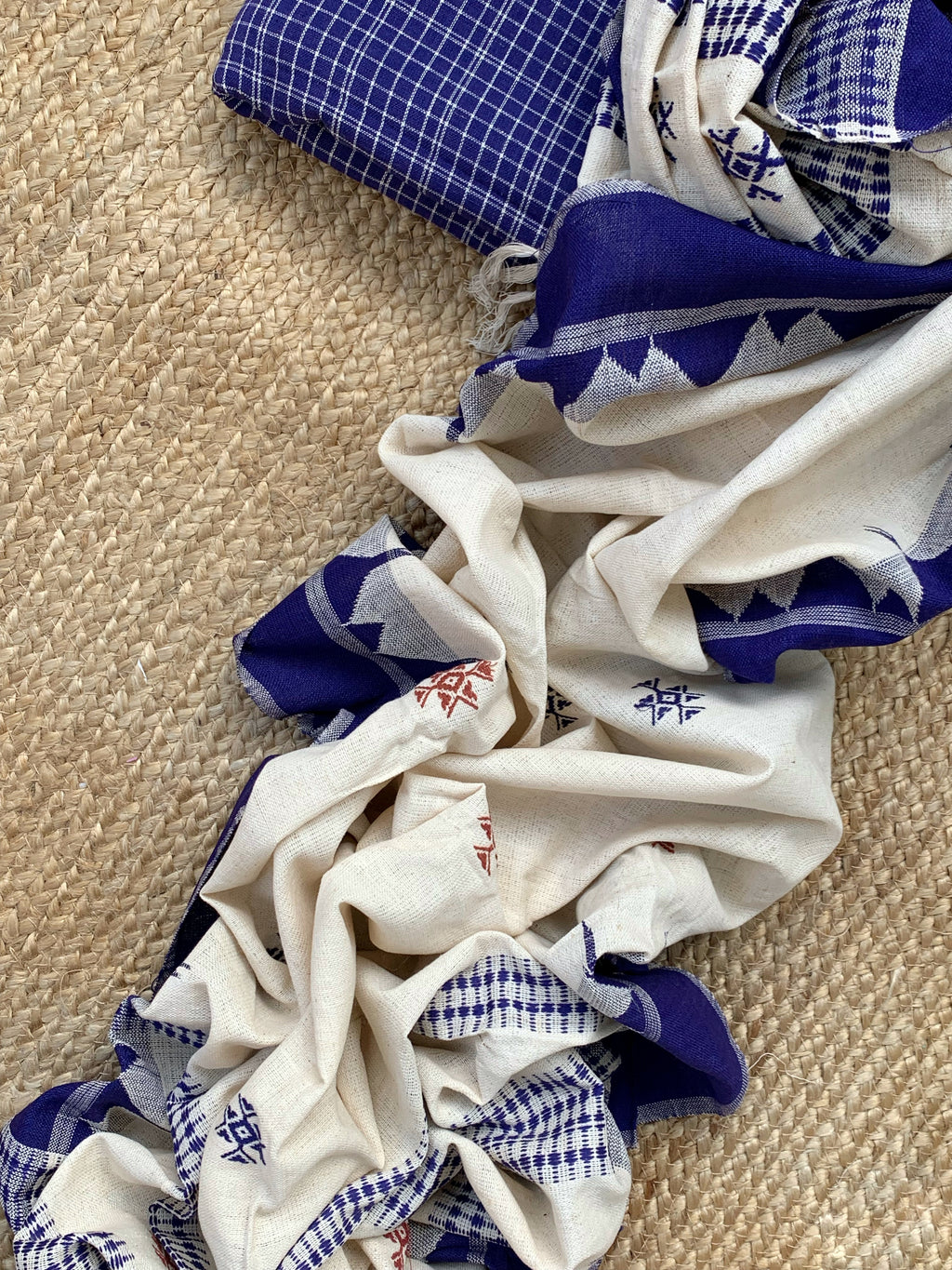 Handspun Handwoven Kotpad Kurta Dupatta Set