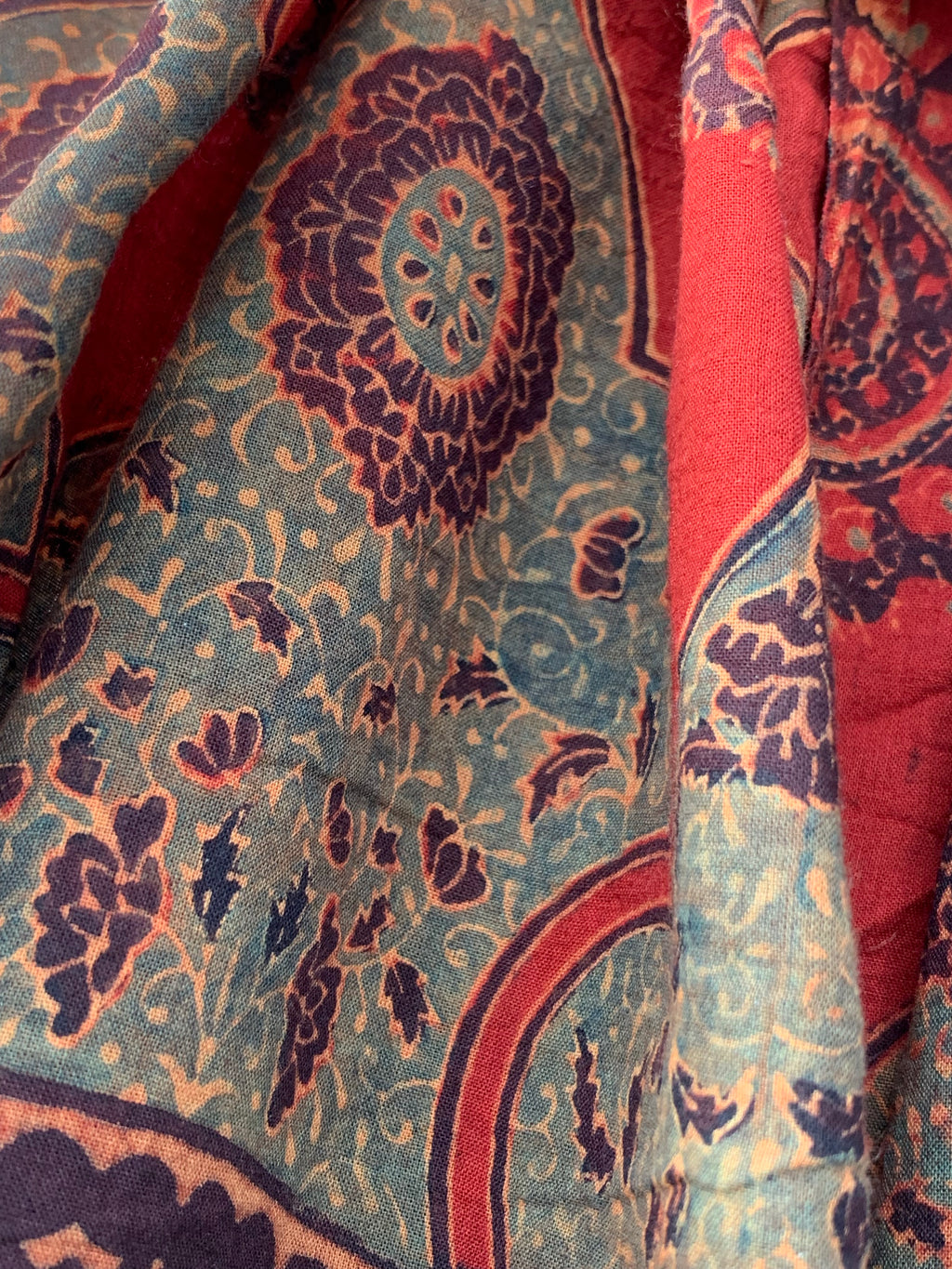 Handblock Ajrakh Dupatta