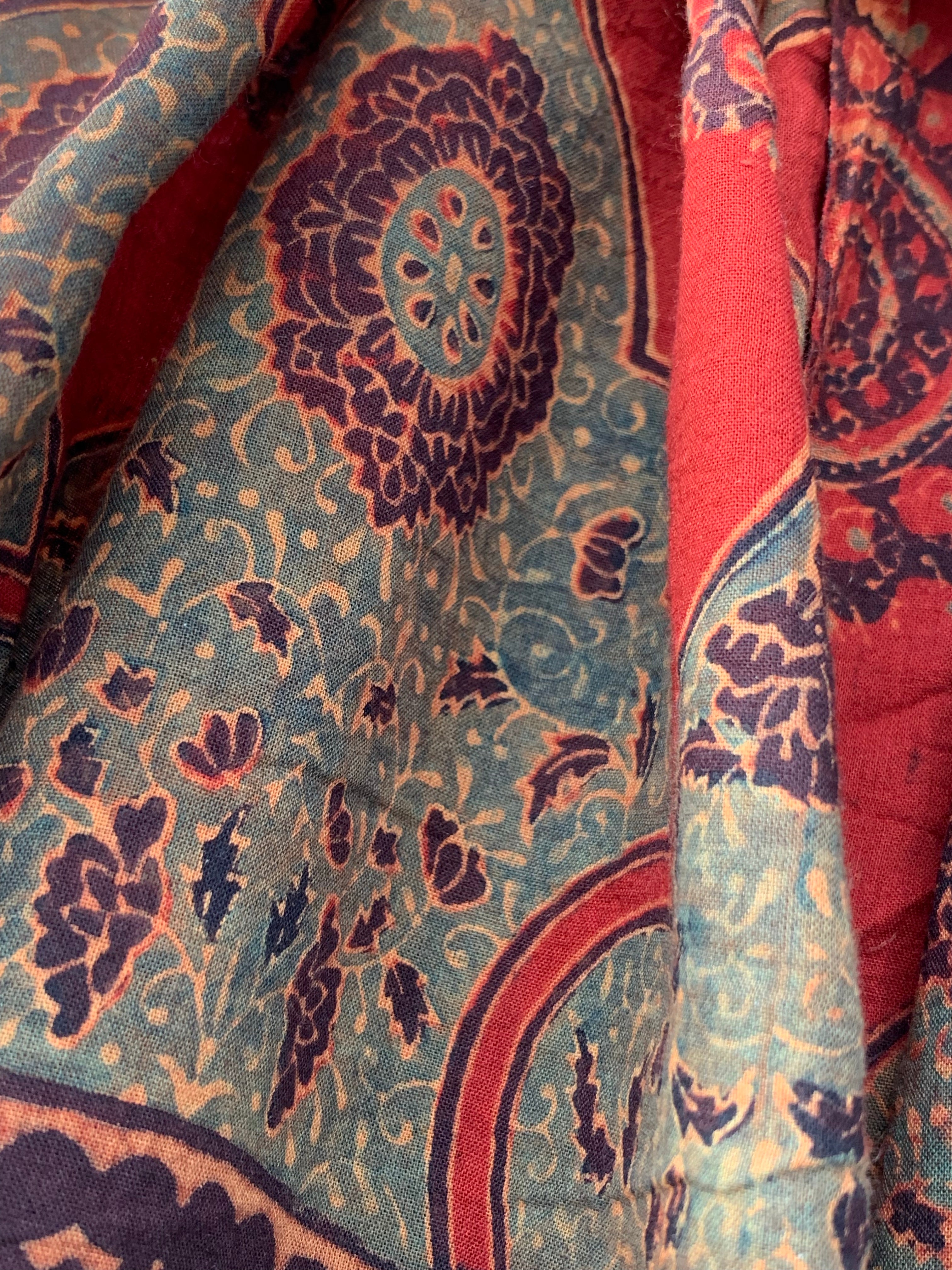 Handblock Ajrakh Dupatta