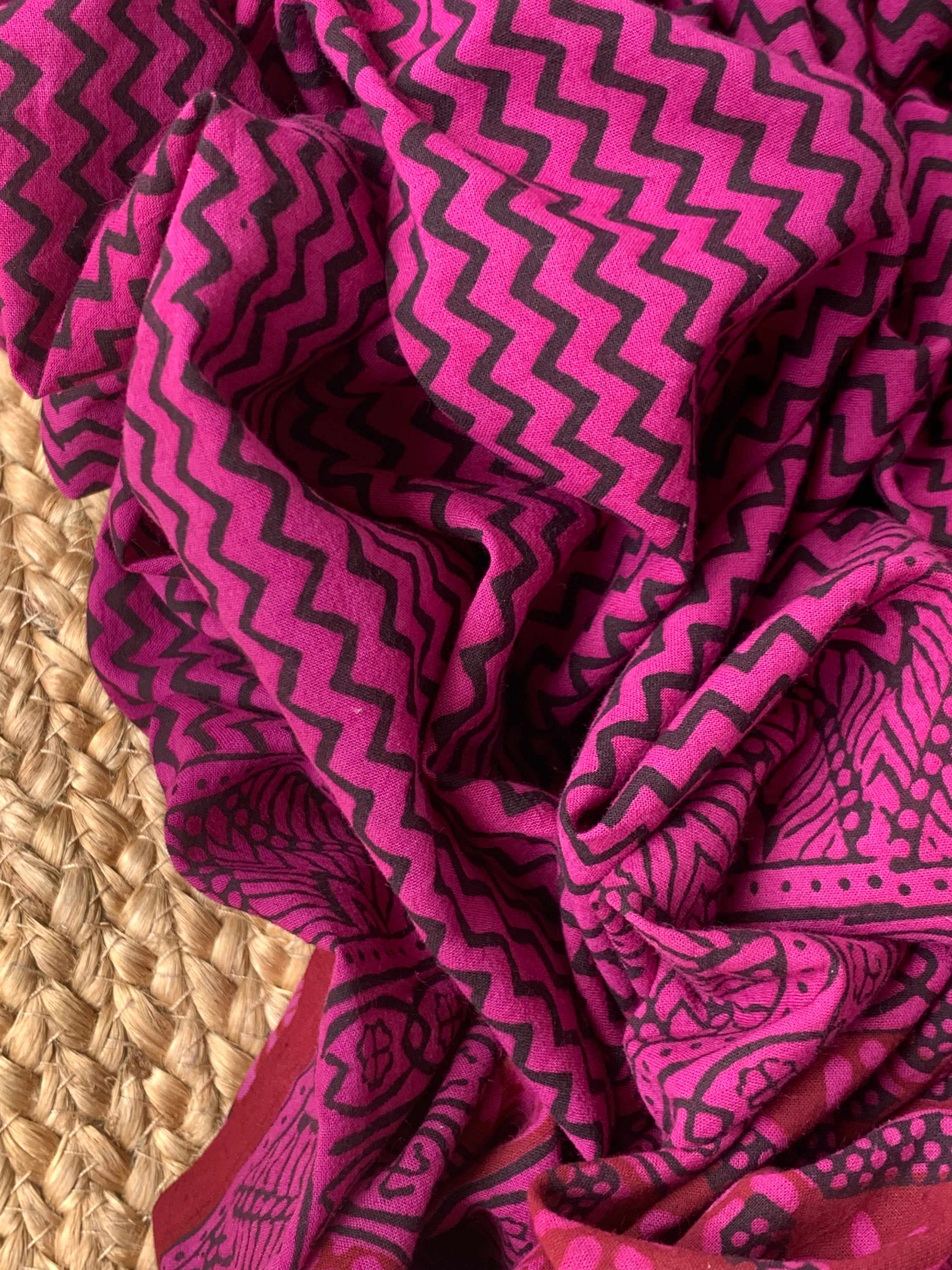 Natural Dyed Bagh Block Print Cotton Suit