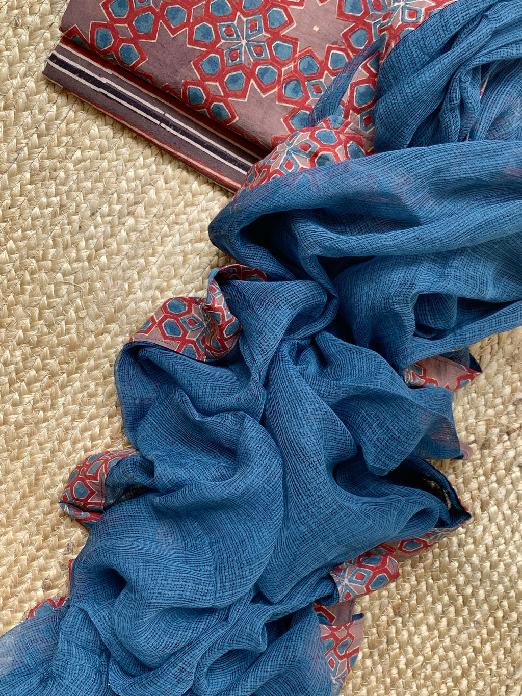 Handblock Ajrakh Kota Suit