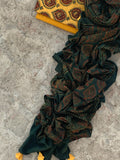 Handblock Ajrakh Cotton Suit