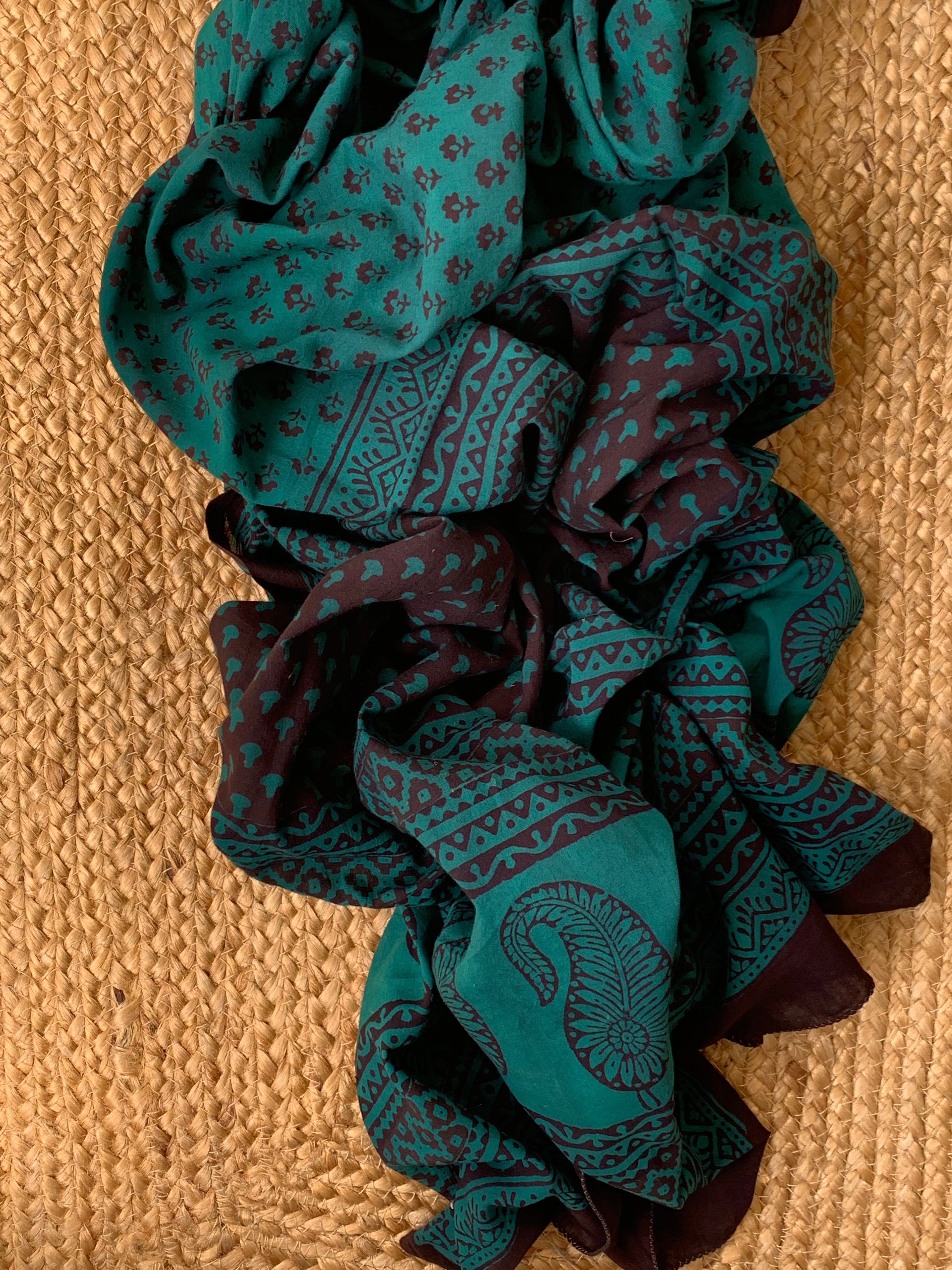 Natural Dyed Bagh Block Print Cotton Suit