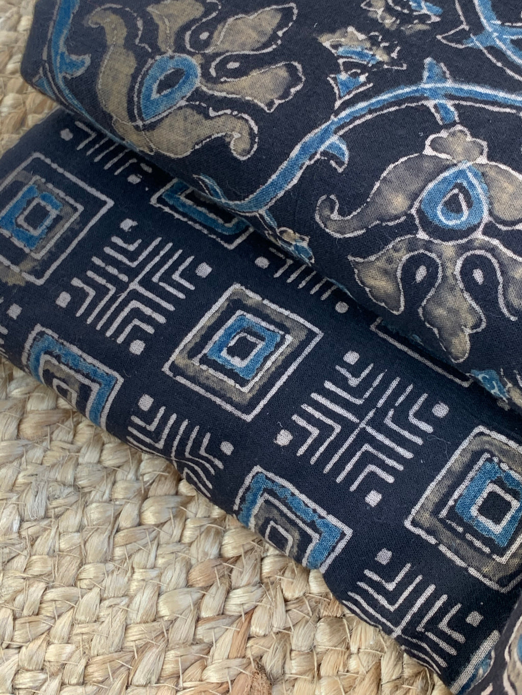 Handblock Ajrakh Cotton Kota Suit