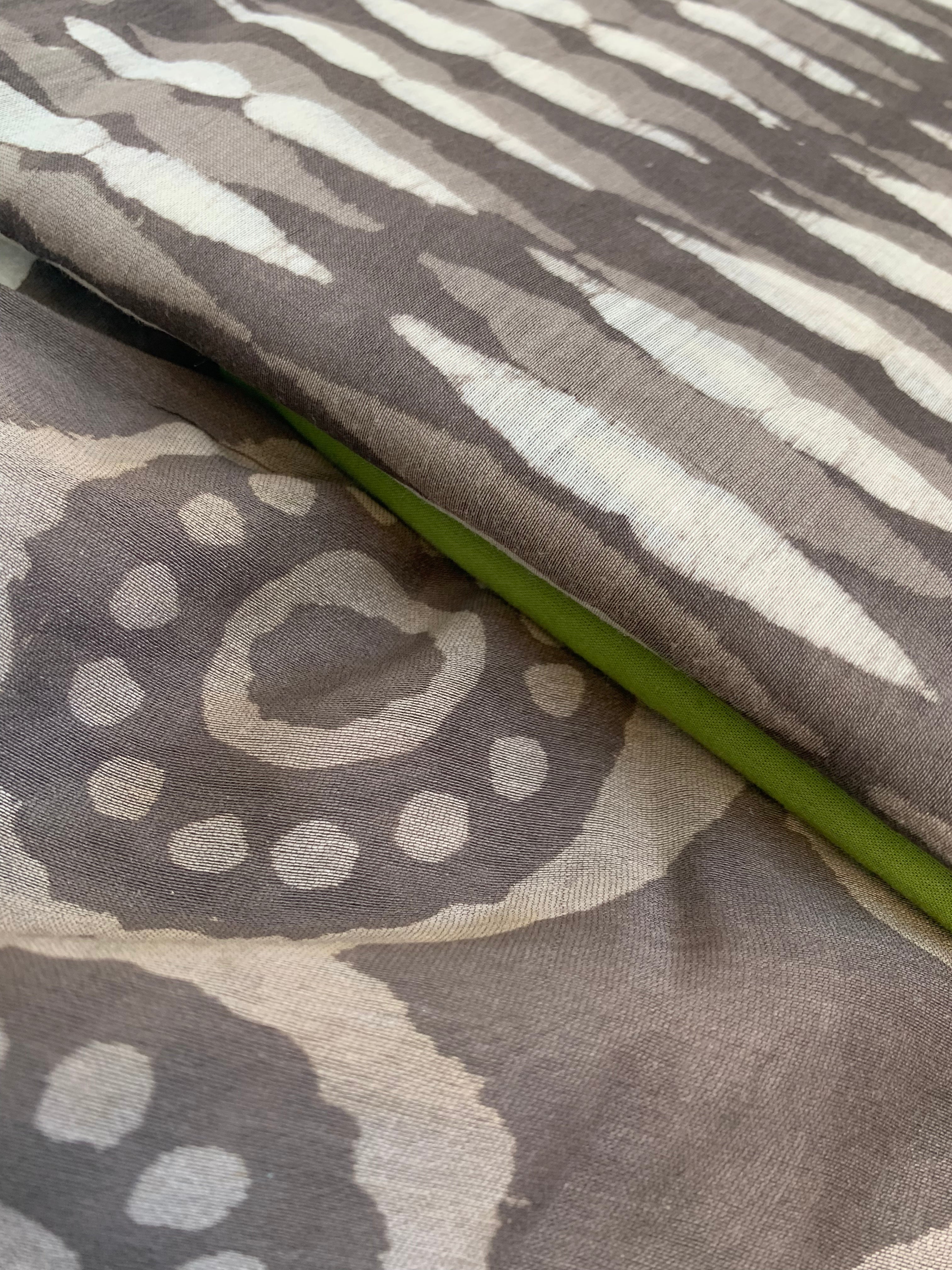 Handblock Chanderi Silk Cotton Suit