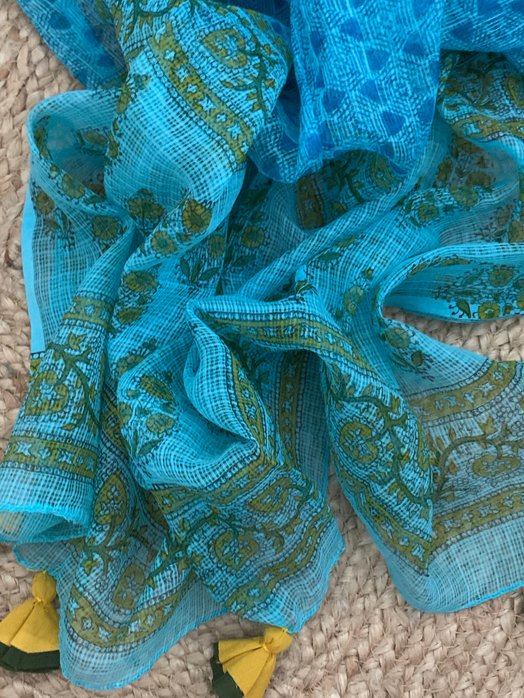 Blue Handcrafted Kota Suit