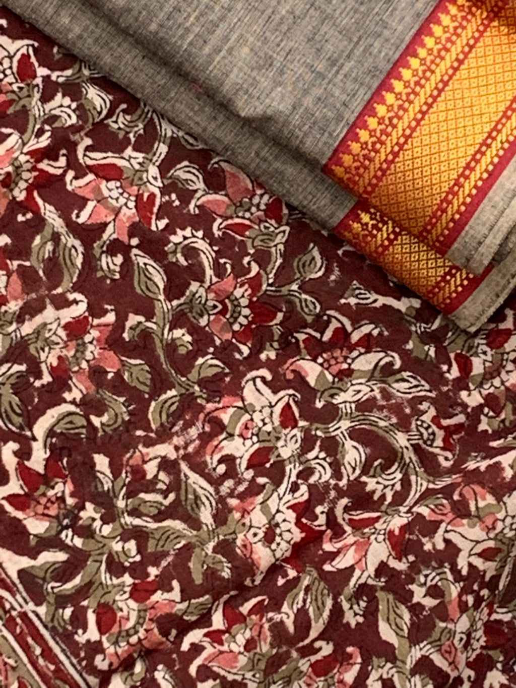 Handwoven Handcrafted Kalamkari Kurta Dupatta Set