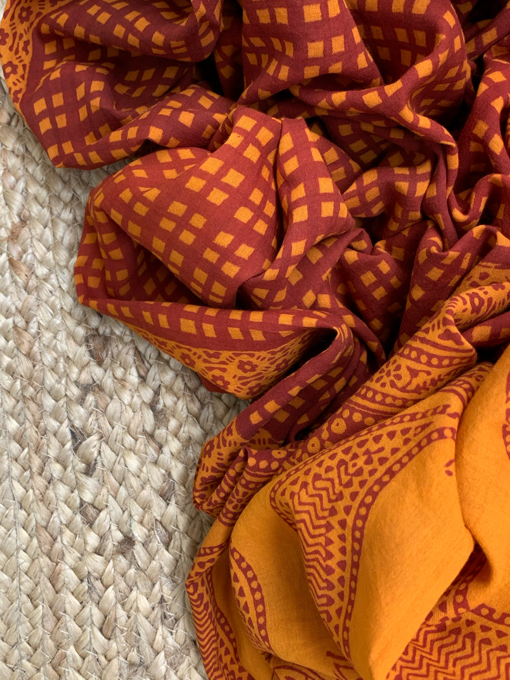 Natural Dyed Bagh Handblock Cotton Suit