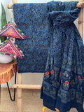 Handcrafted Ajrakh Kurta Dupatta set