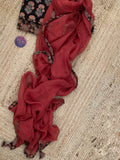 Handblock Ajrakh Cotton Kota Suit