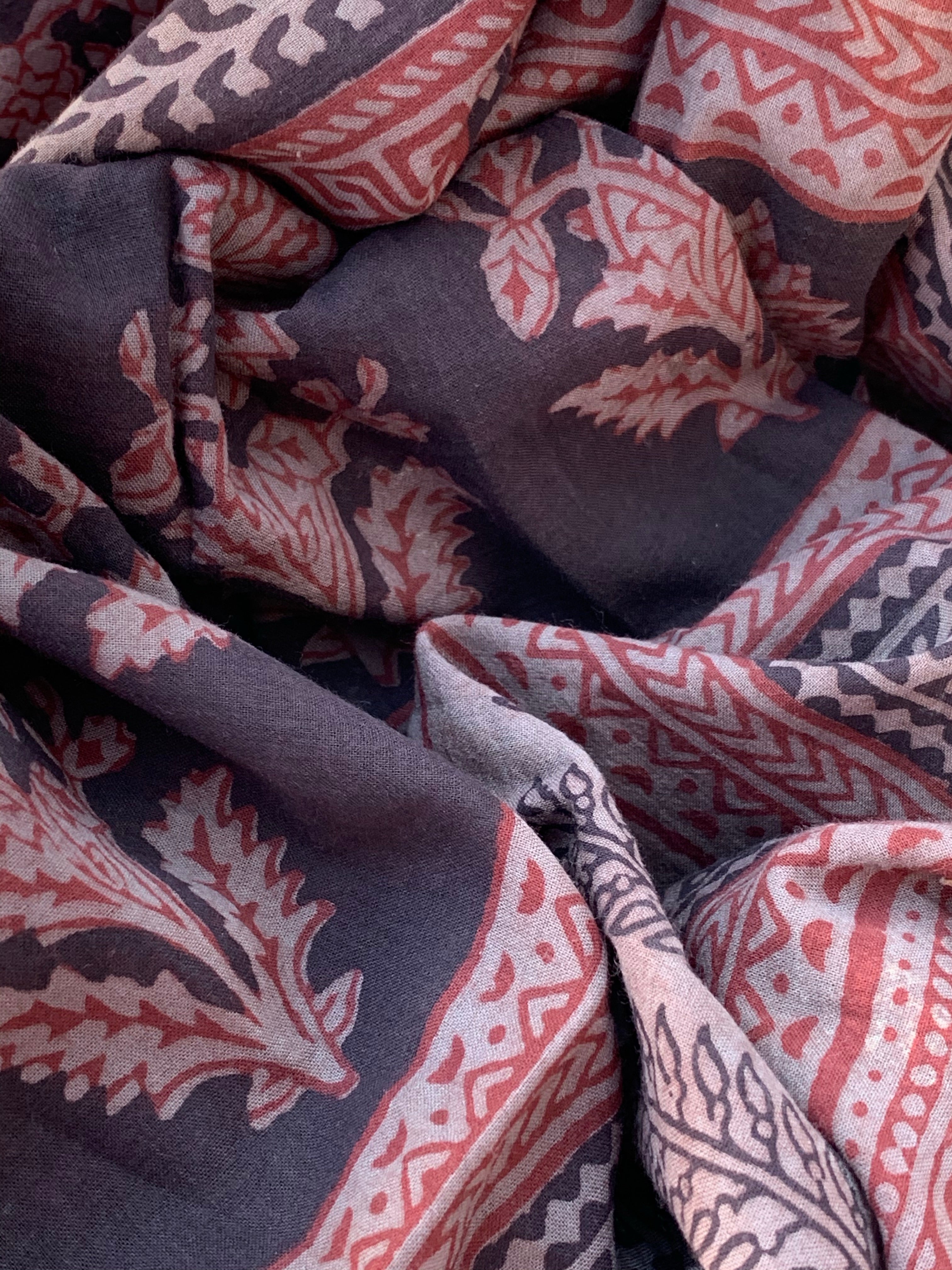 Natural Dyed Bagh Handblock Cotton Suit
