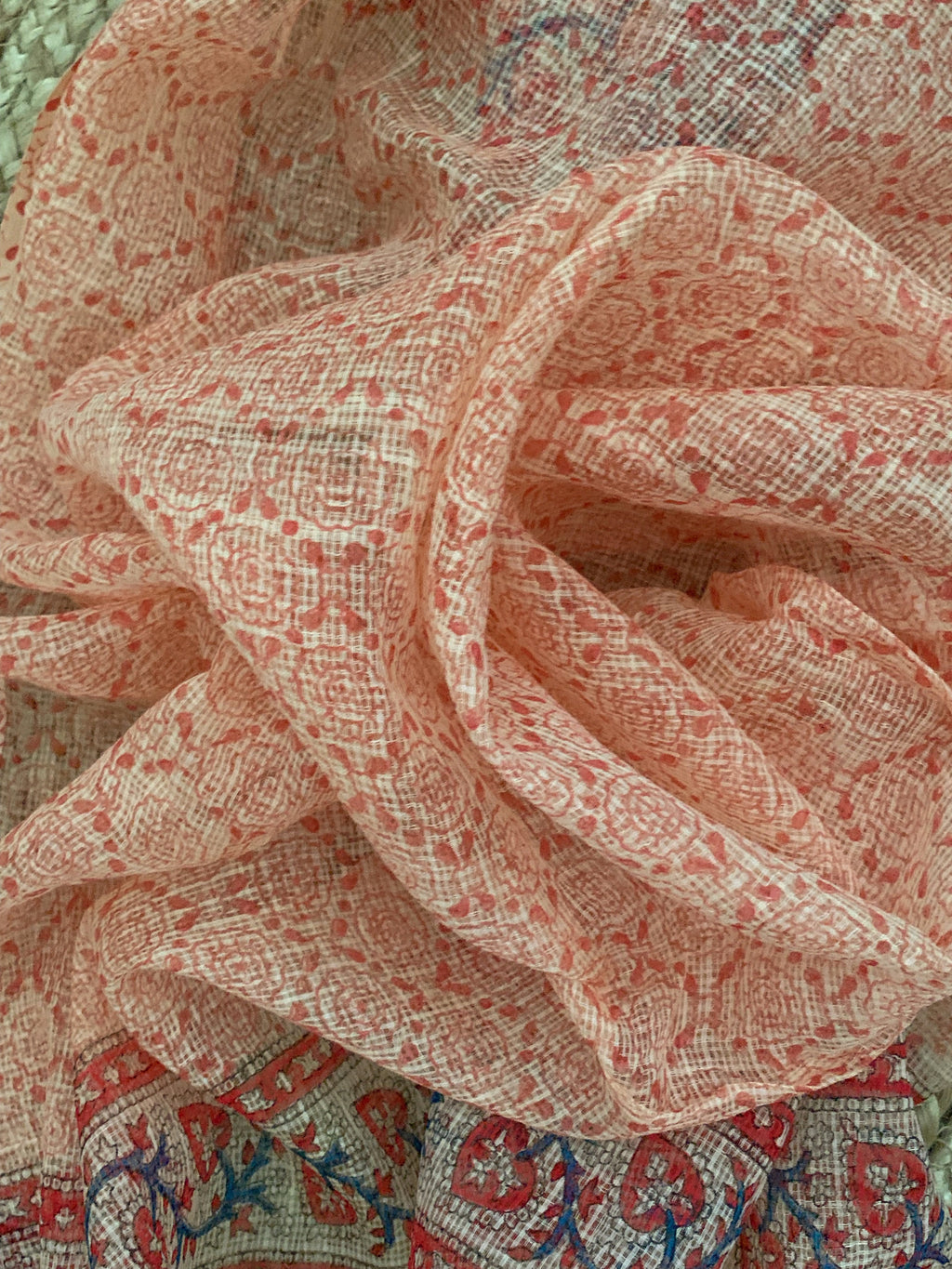Blush Coral Handcrafted Kota Suit