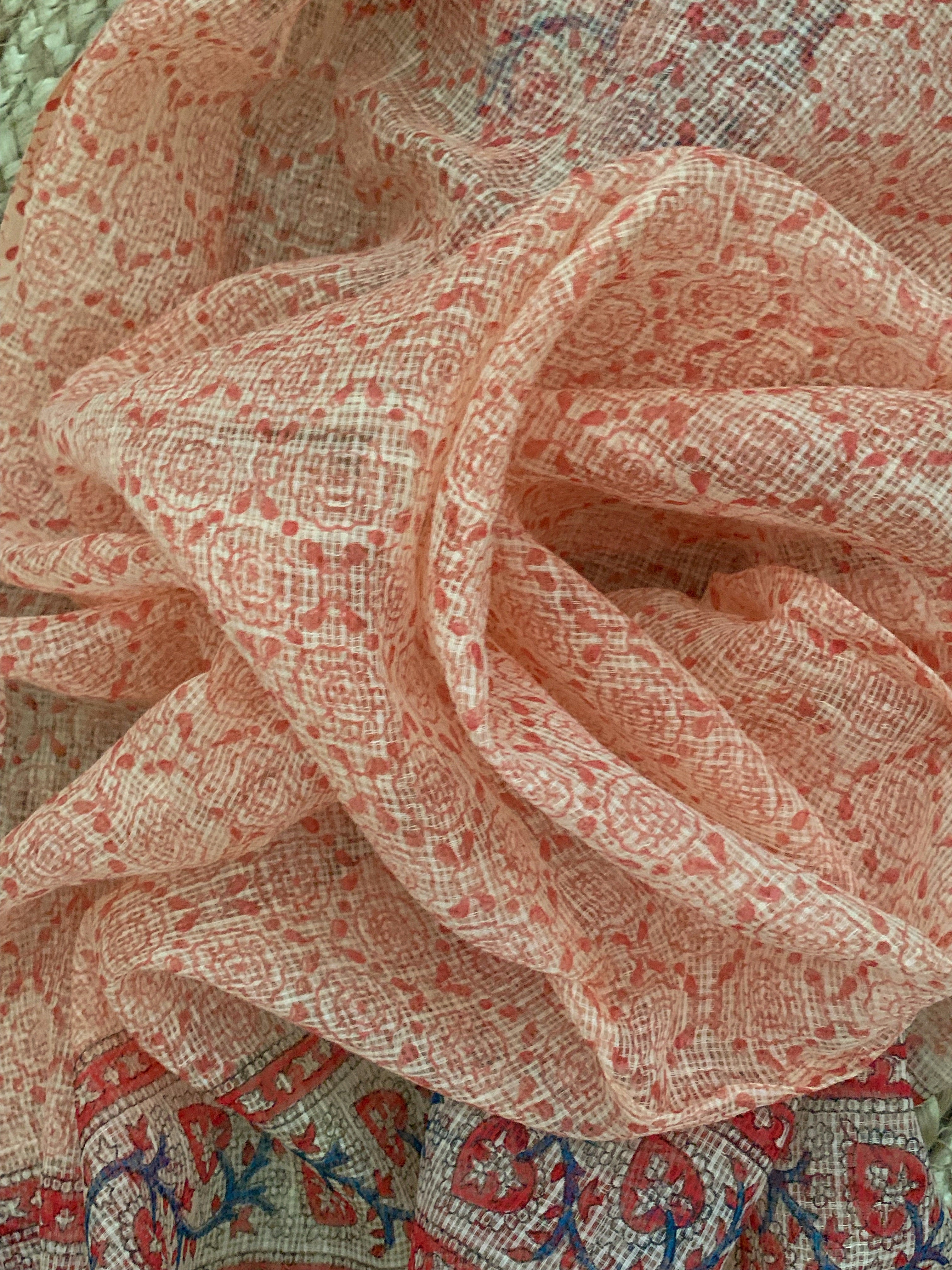 Blush Coral Handcrafted Kota Suit