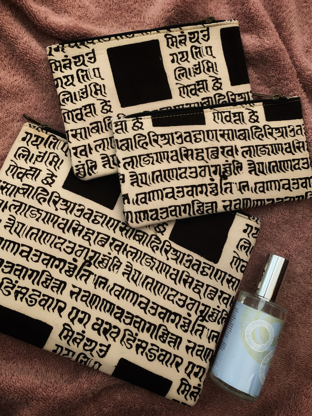 Handcrafted Cotton Pouch - Set of 3