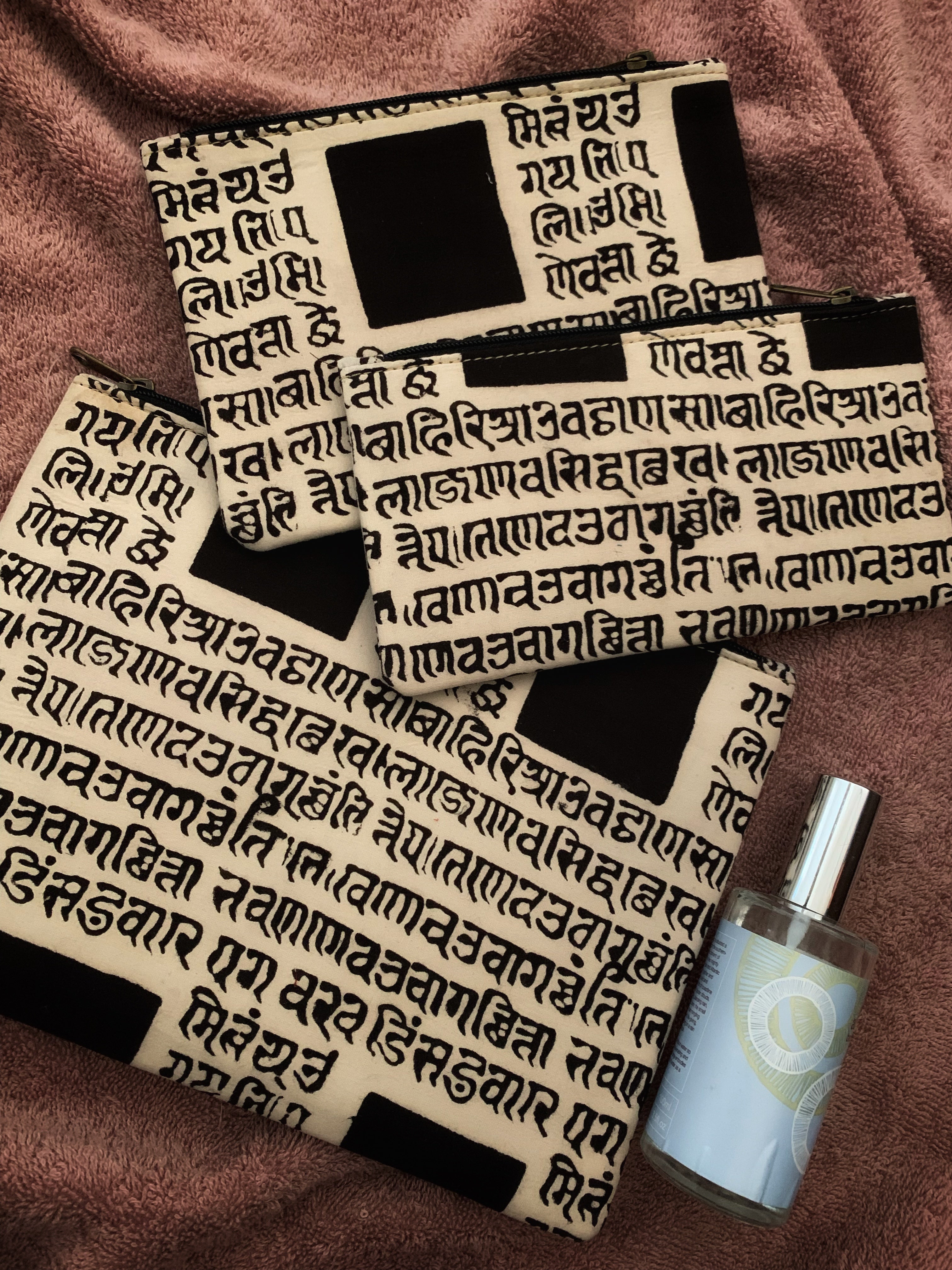 Handcrafted Cotton Pouch - Set of 3