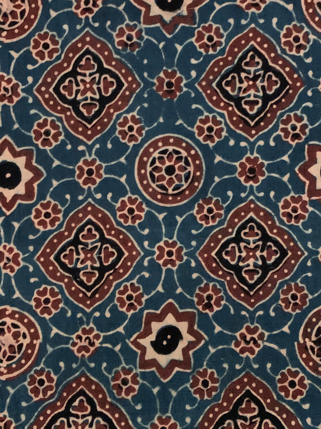 Handblock Ajrakh Cotton Kota Suit