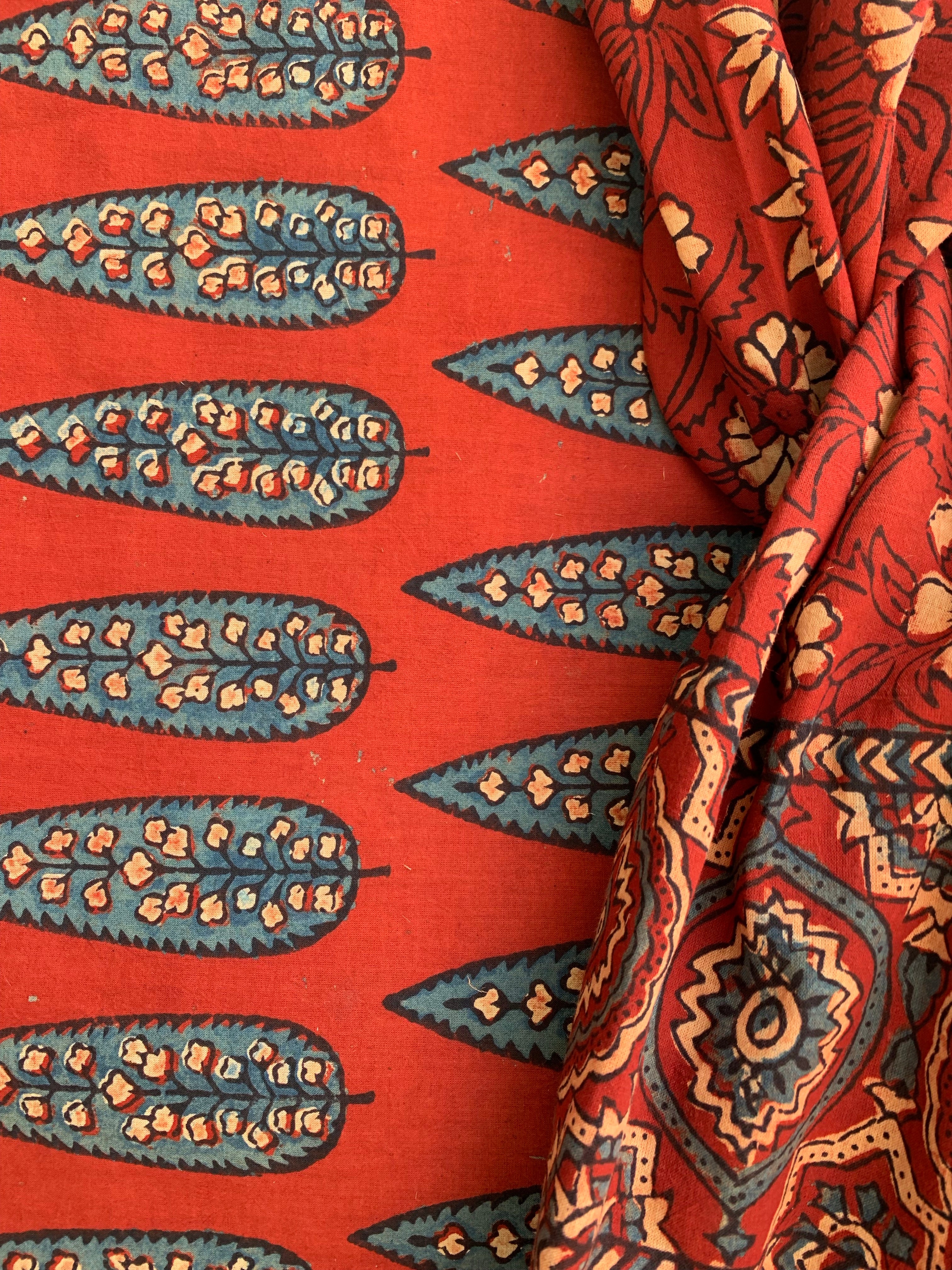 Natural Dye Ajrakh Kurta Dupatta set