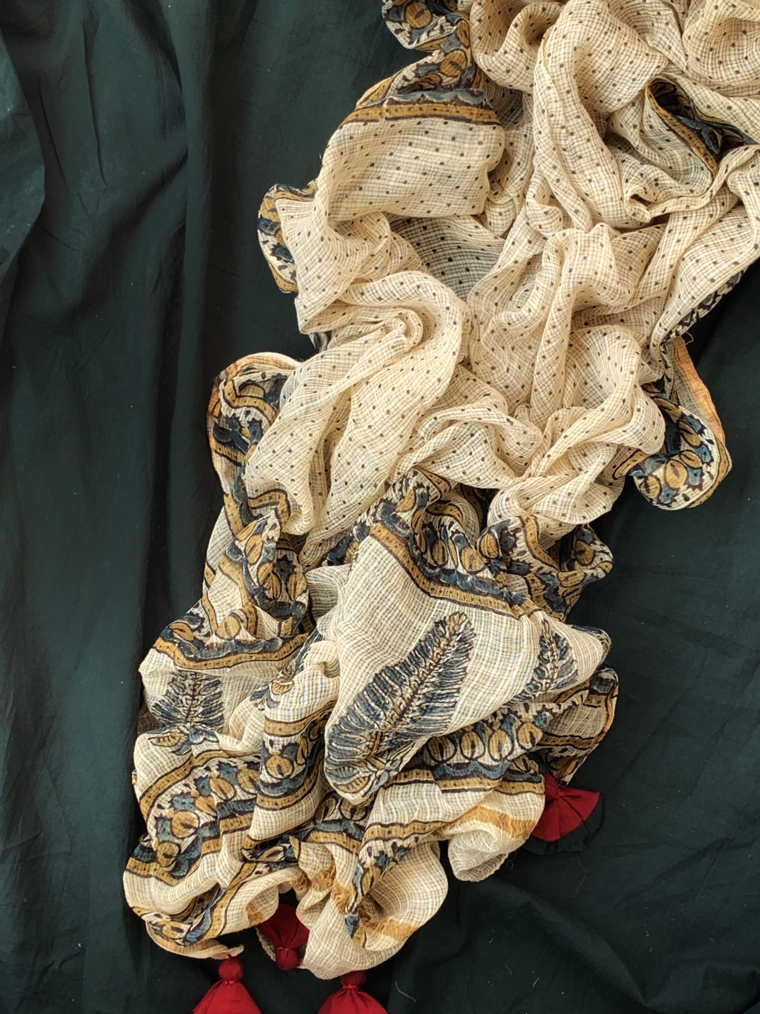 Handblock Ajrakh Cotton Kota Suit