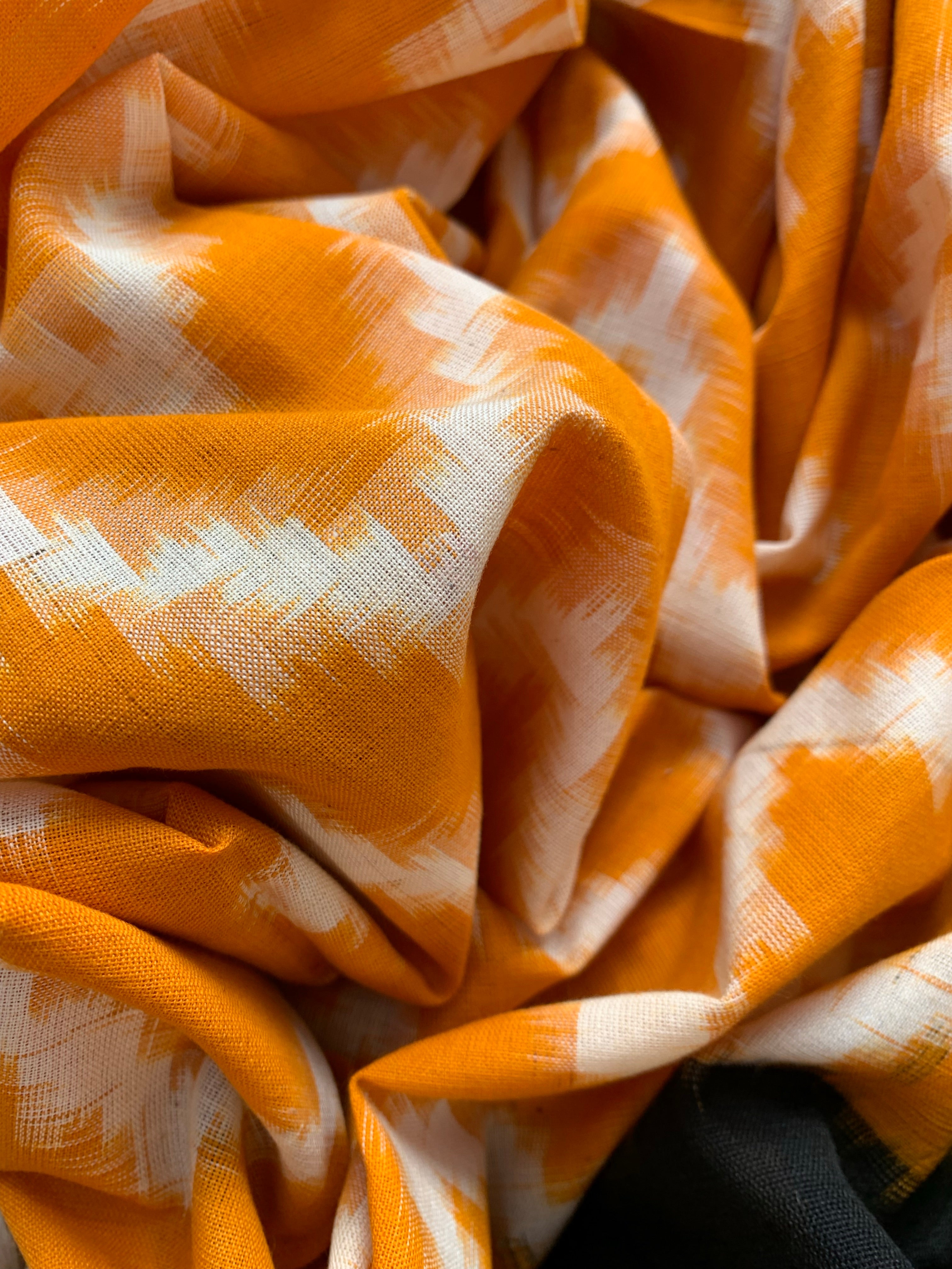 Handwoven Double Ikat Kurta  Dupatta set