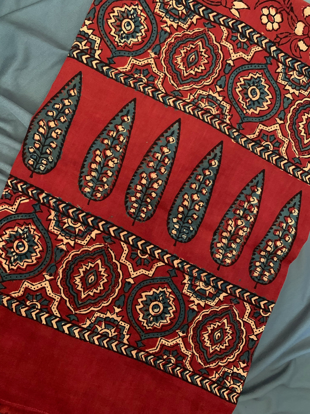 Handcrafted Ajrakh Kaftan Dress