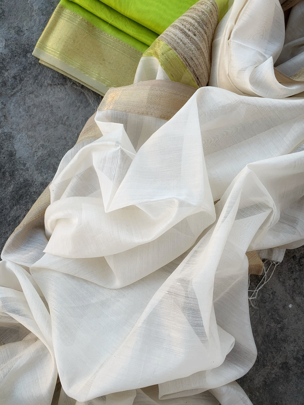 Handwoven Maheshwari Kurta dupatta set