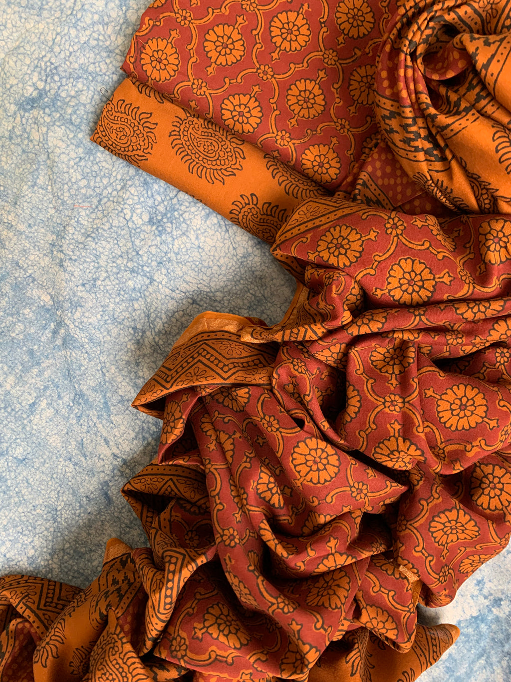 Handblock Chanderi Bagh Suit