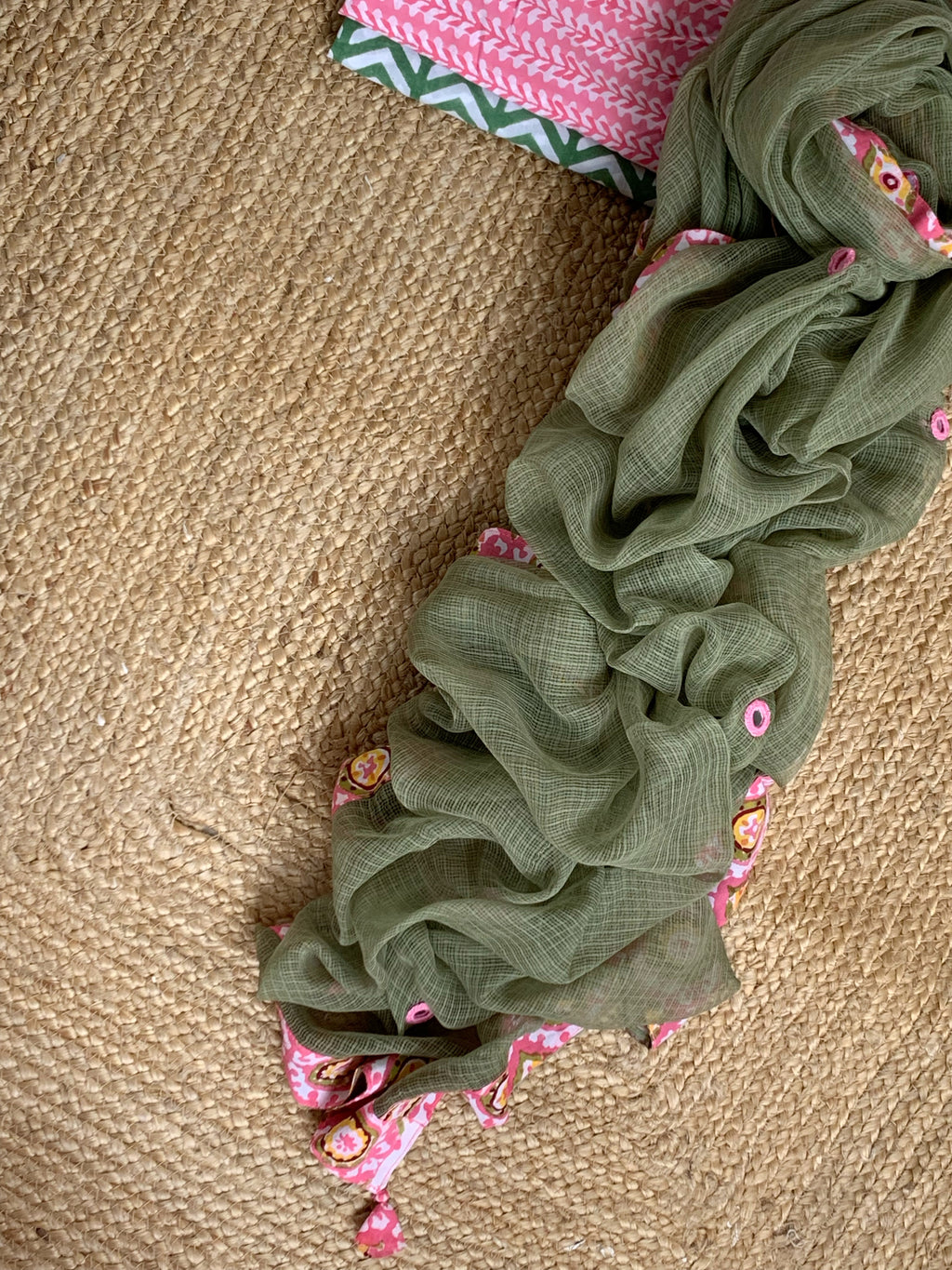 Handblock Cotton Kota Suit